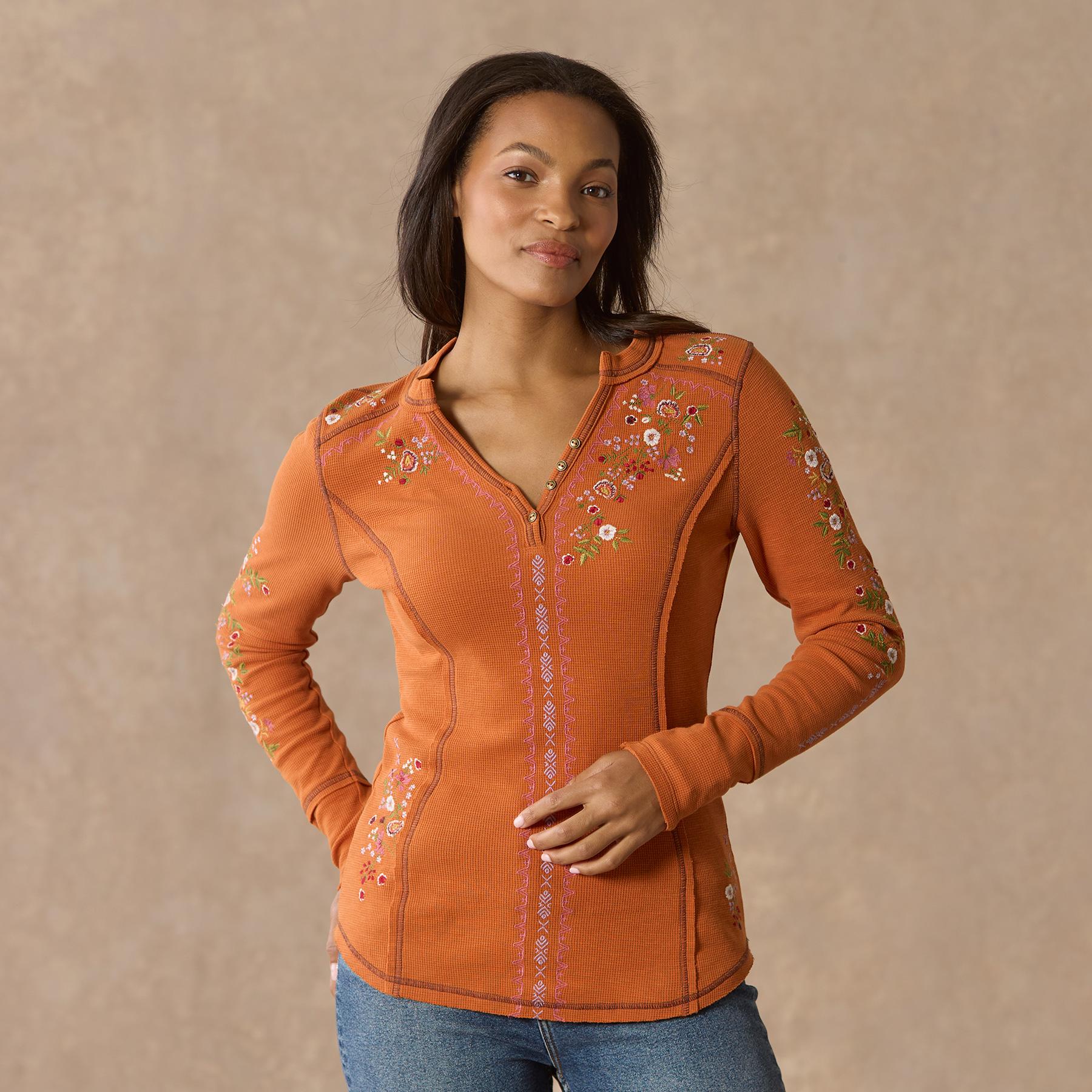 Fayette Floral Henley