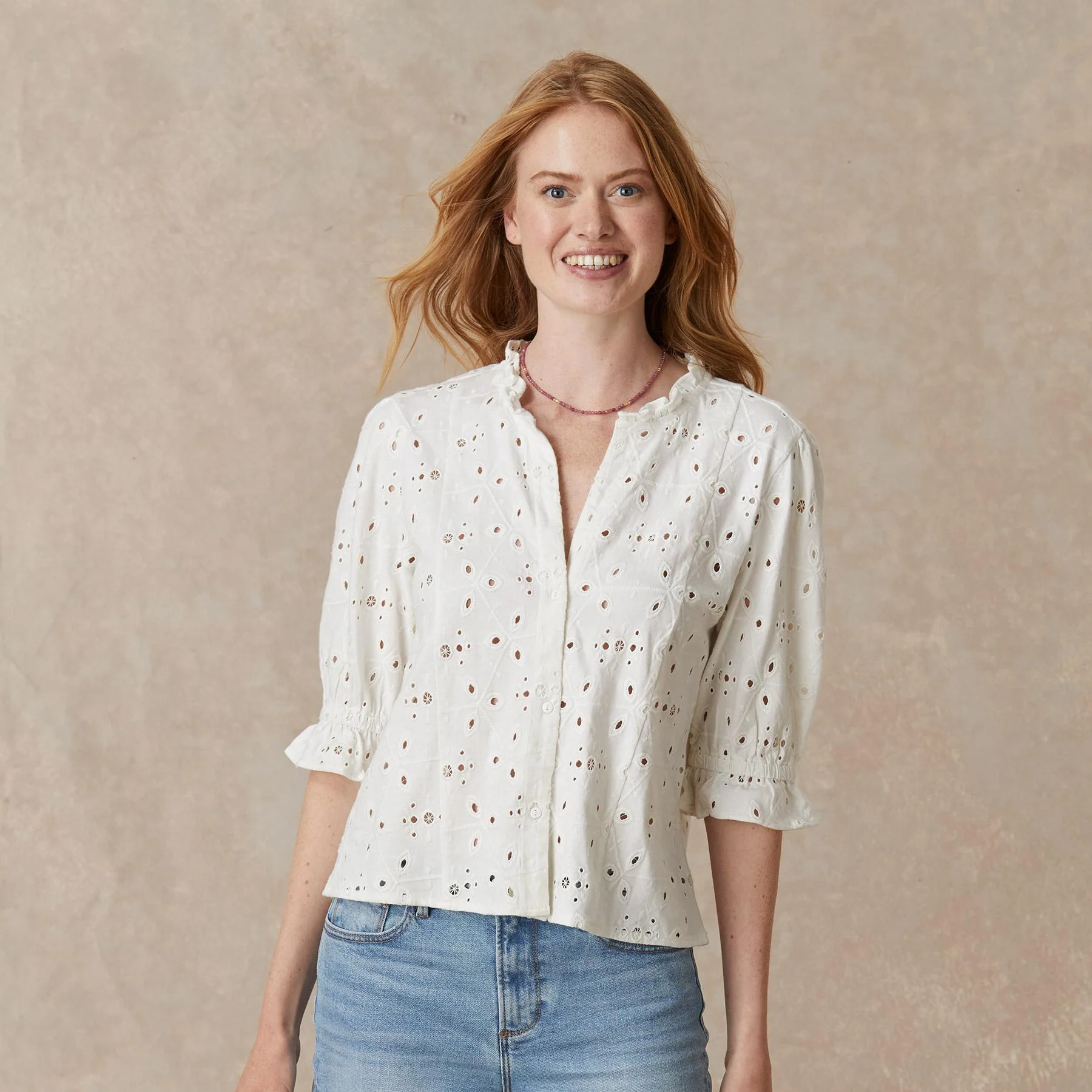Delaney Eyelet Top