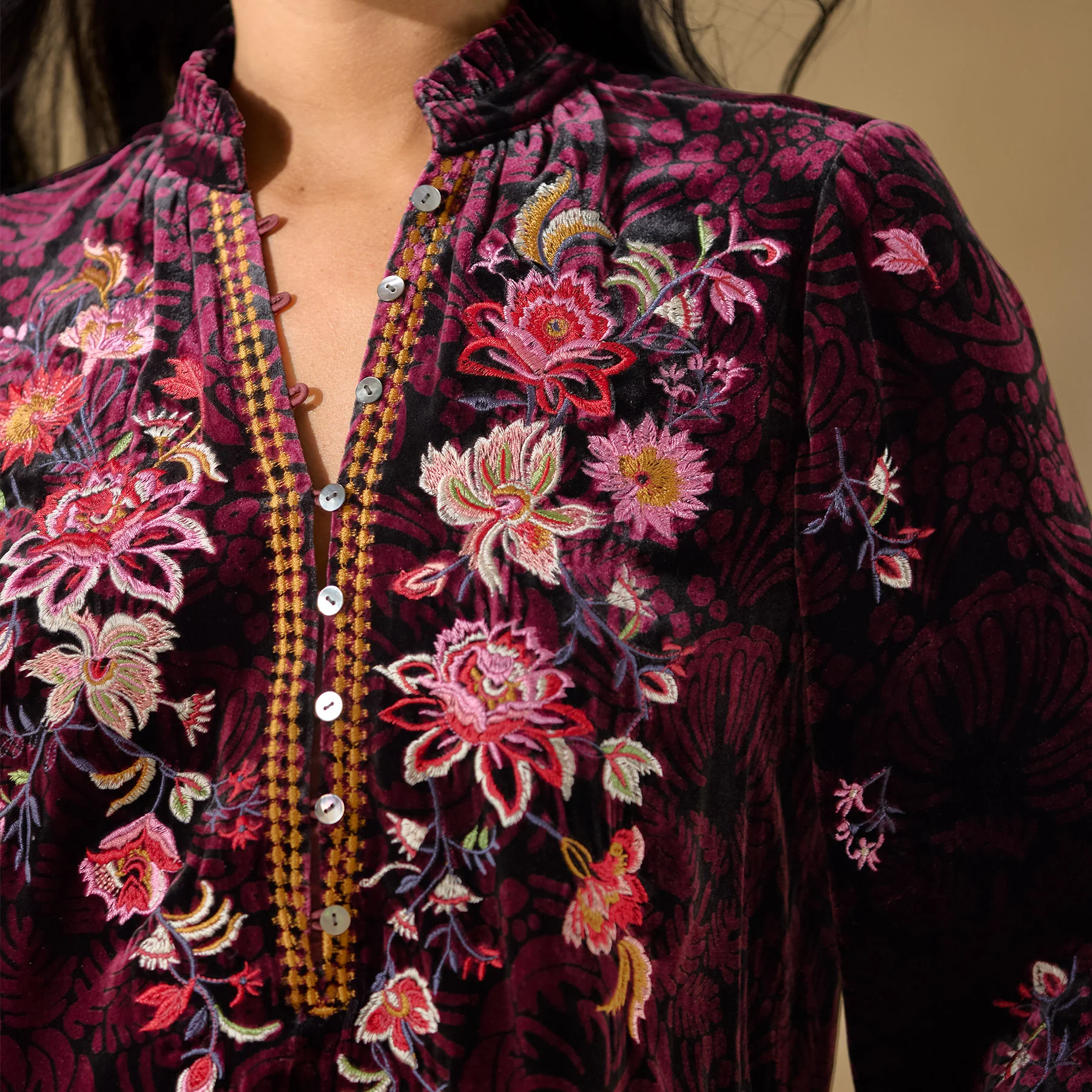 Elisabeth Velvet Top, Petite