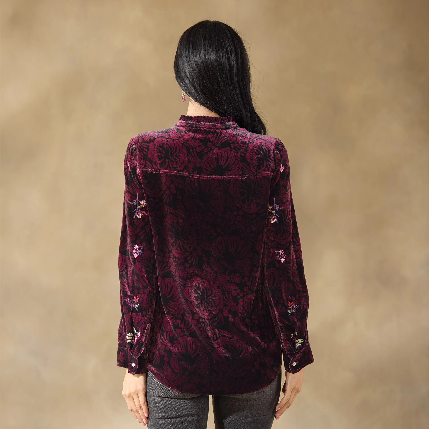 Elisabeth Velvet Top, Petite