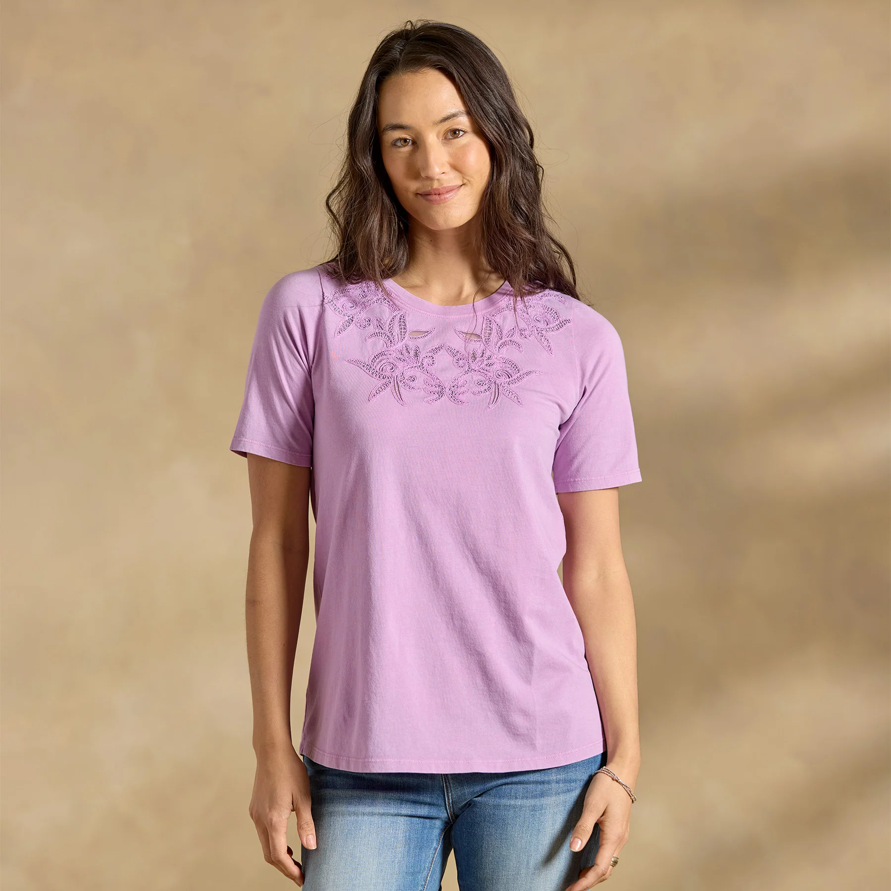 Toluca Lace Tee, Petite