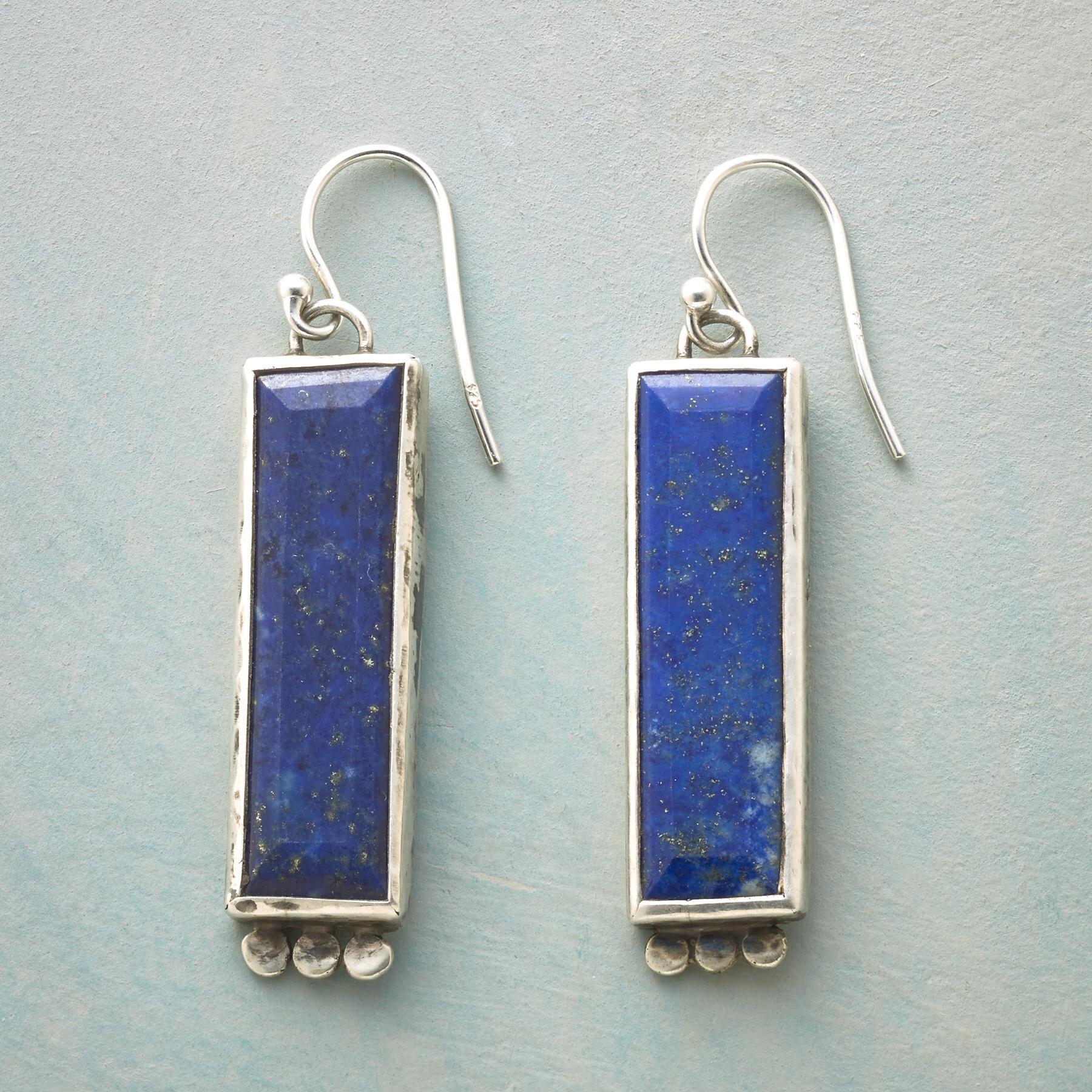 Lapis Pillar Earrings