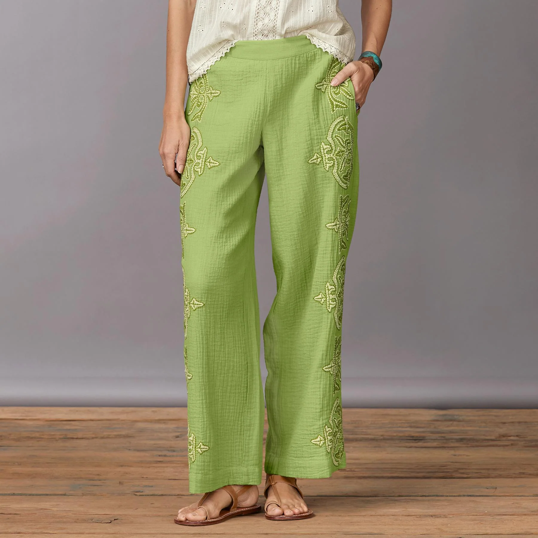 Morgana Embroidered Pants