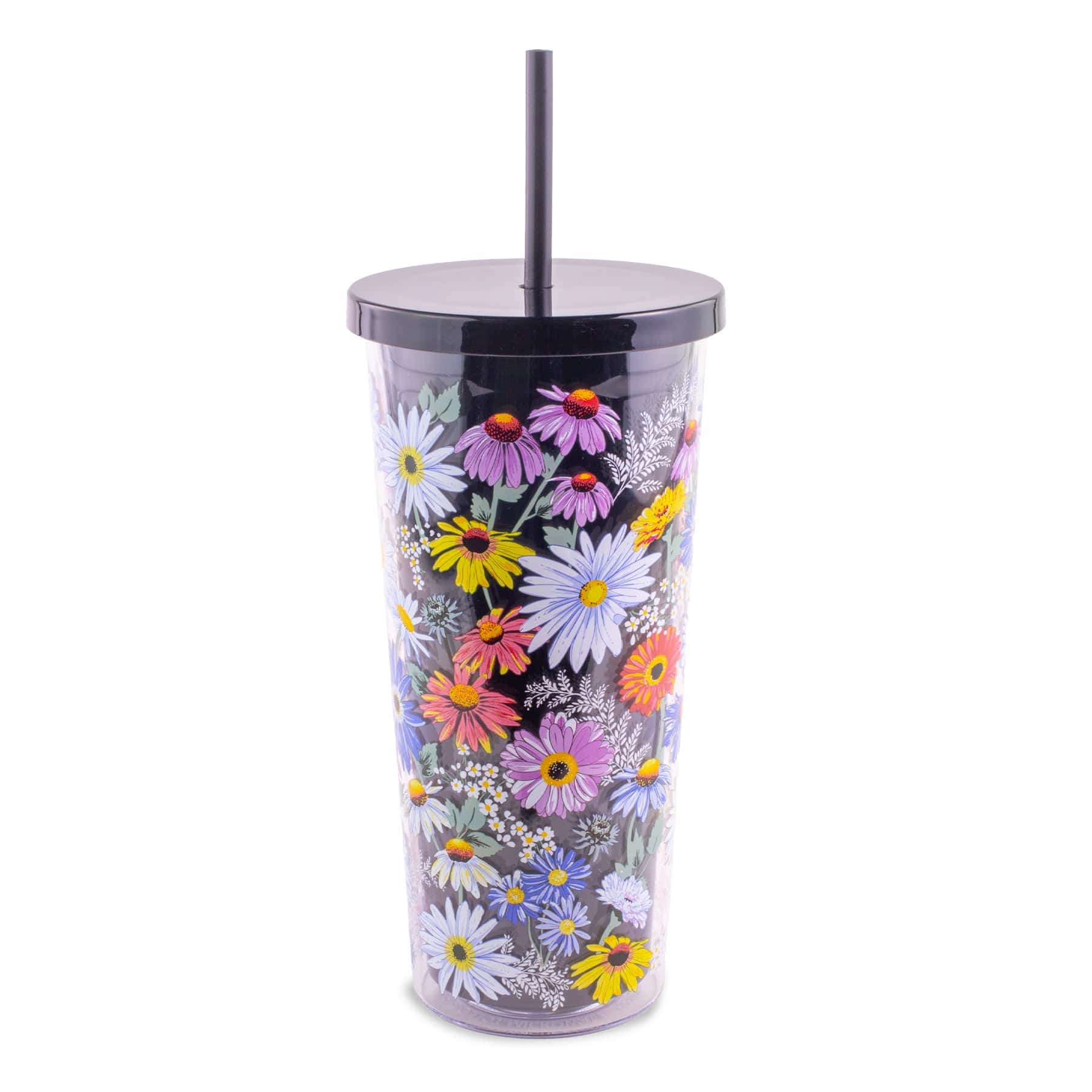 Double Wall Tumbler with Straw