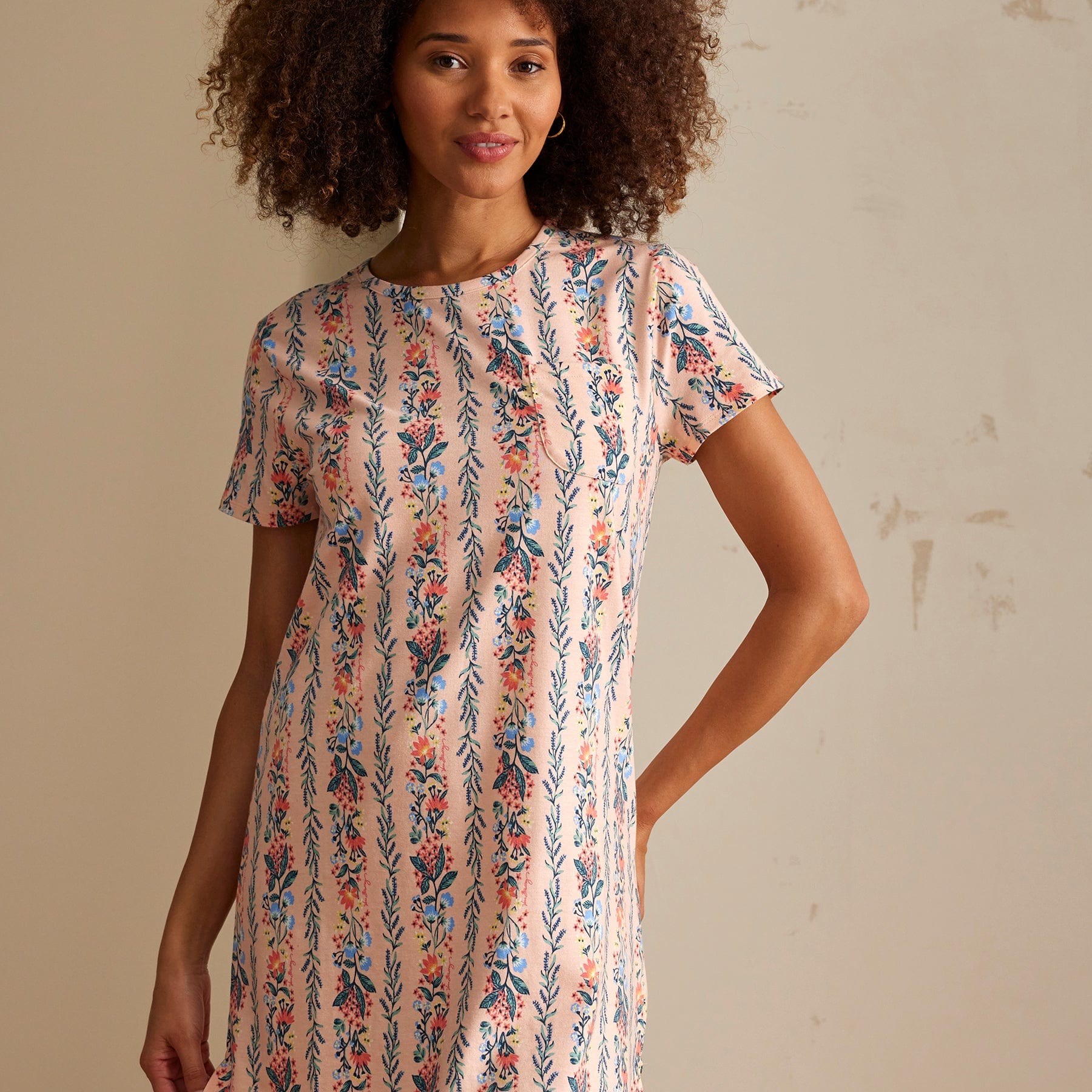 Short-Sleeved Night Dress