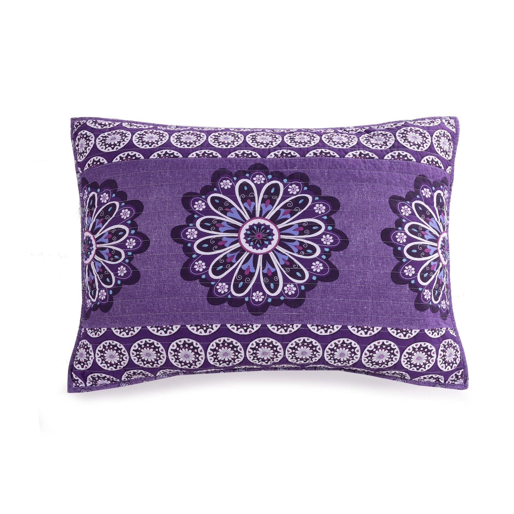 Tranquil Medallion Purple Quilt Set