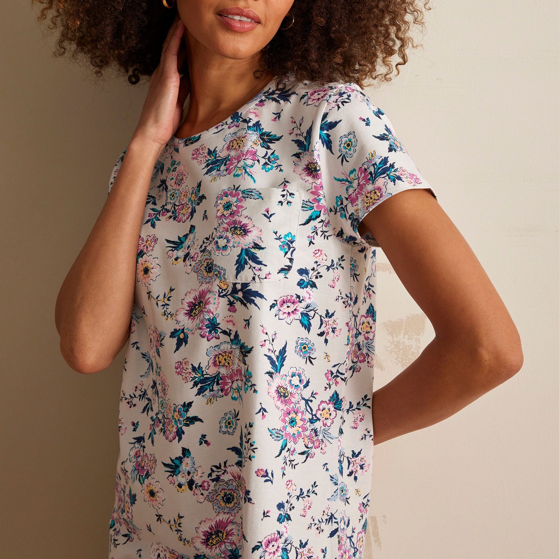 Short-Sleeved Night Dress