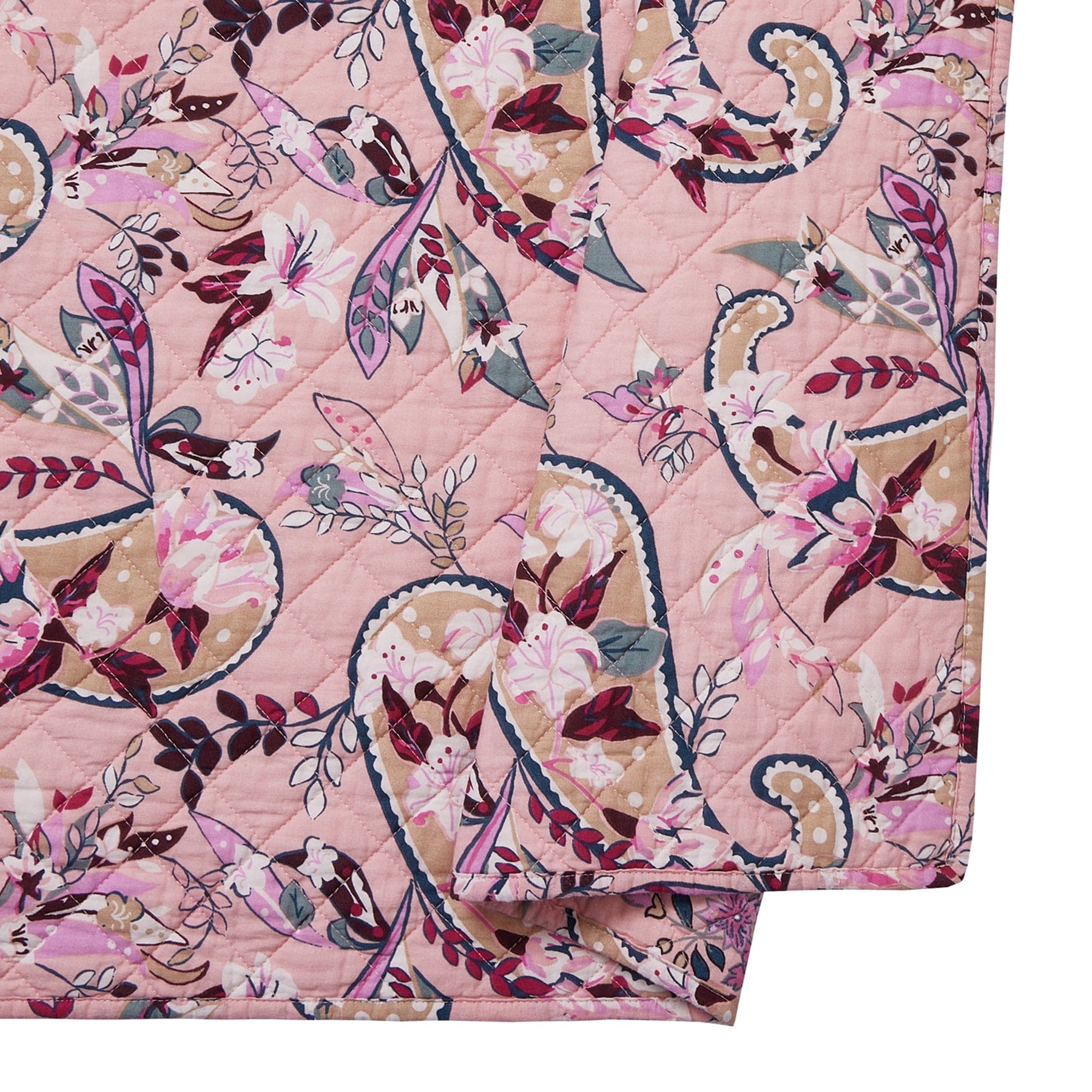 Botanical Paisley Pink Quilt Set
