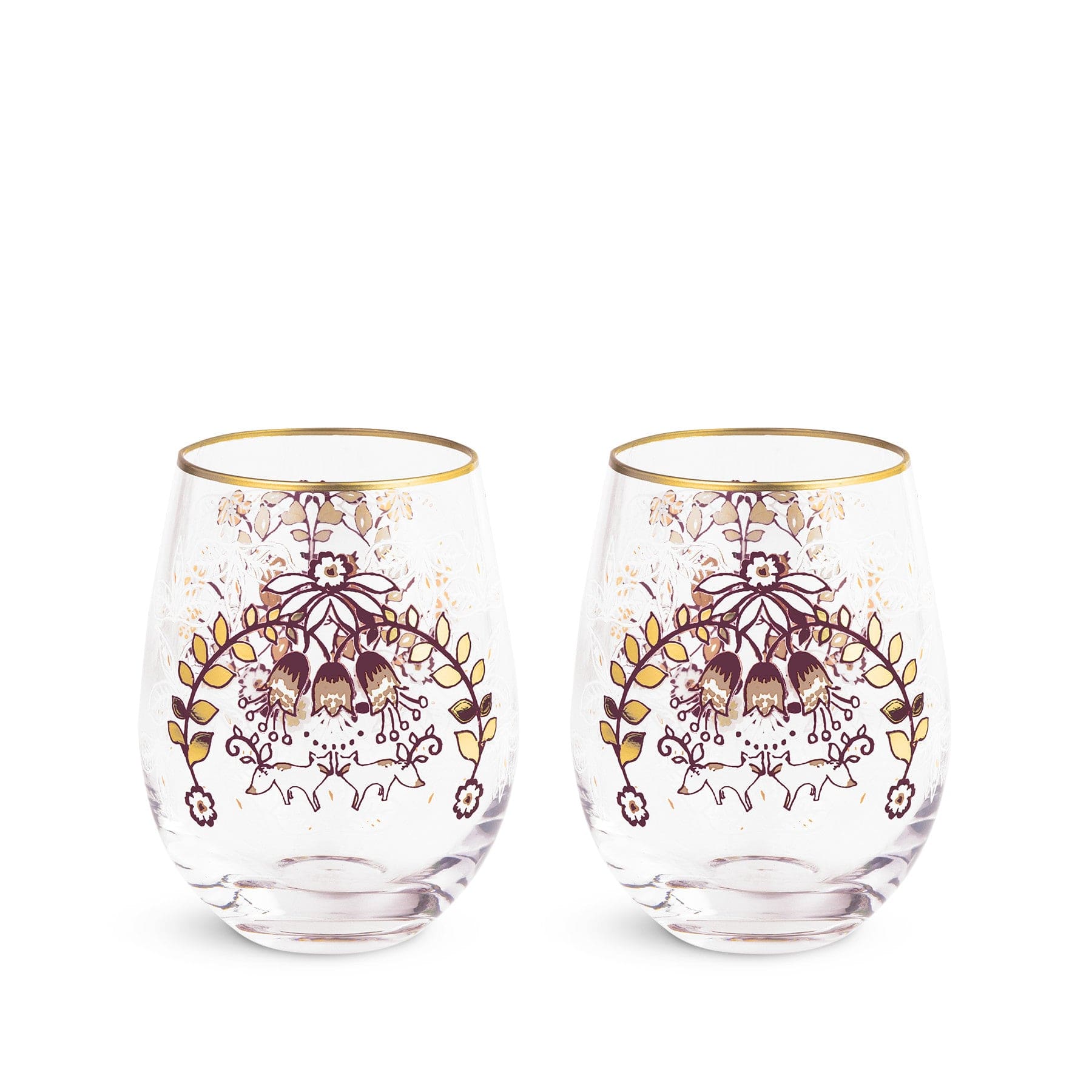 Stemless Wine Glass Set