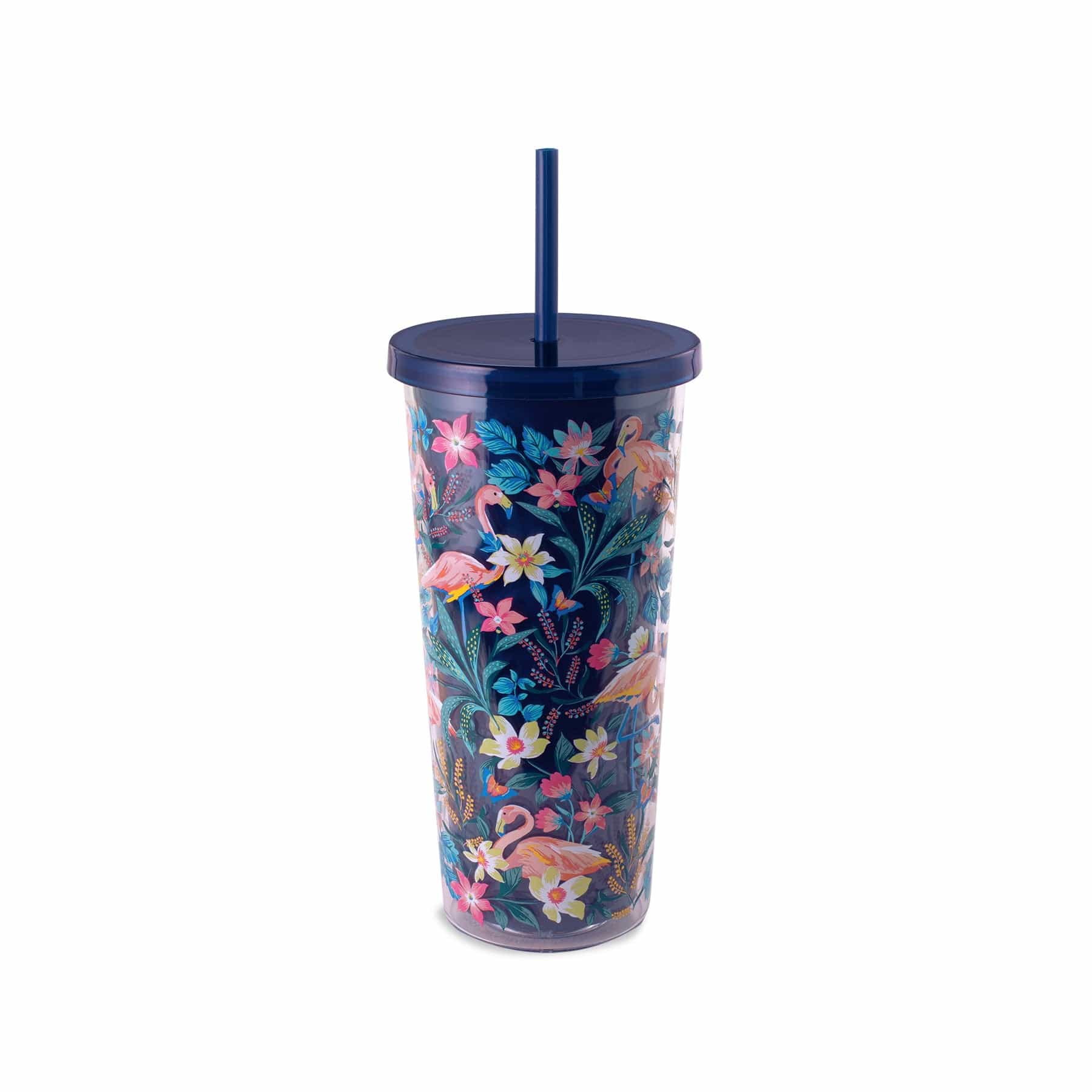 Double Wall Tumbler with Straw