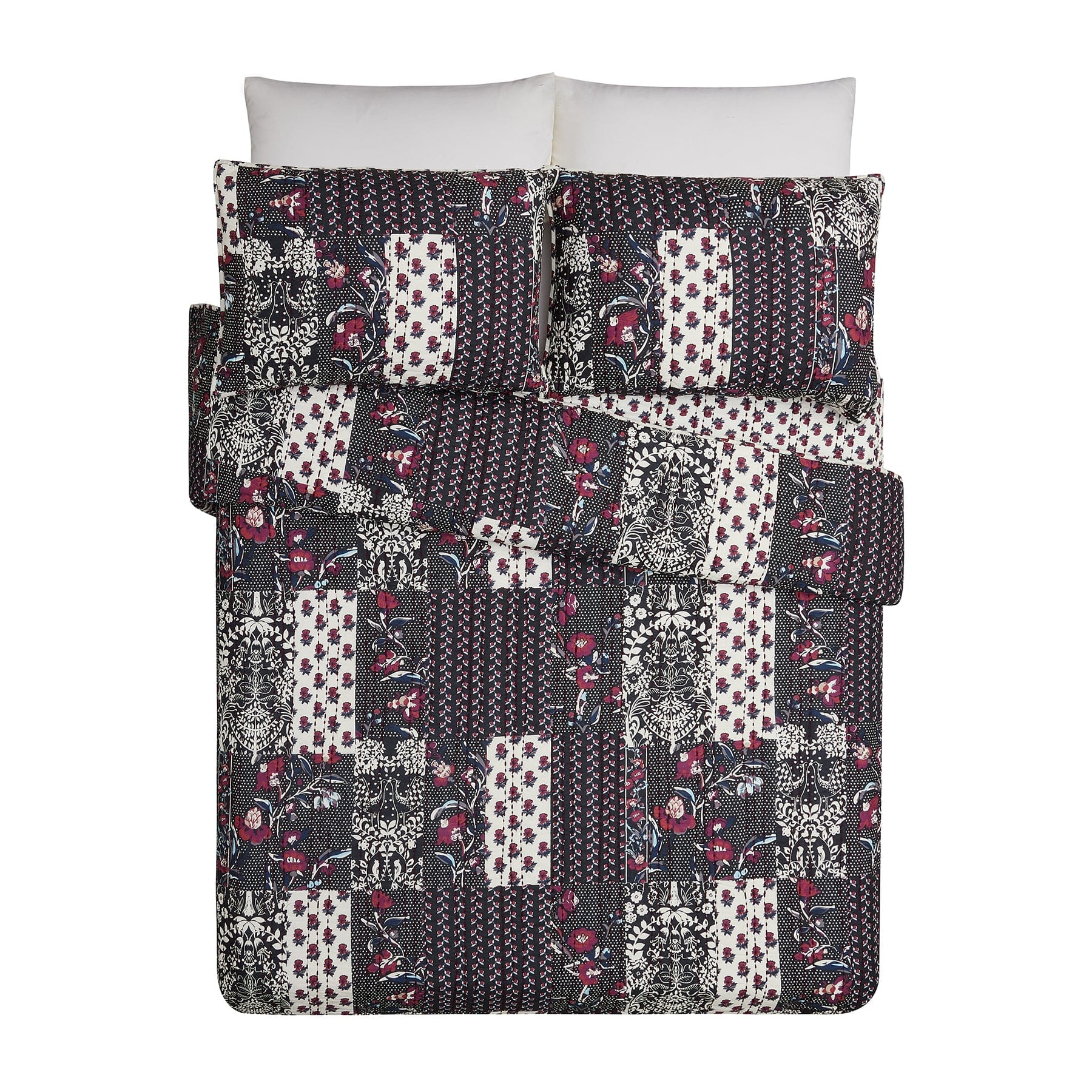 Perennials Patchwork Quilt Set, Twin