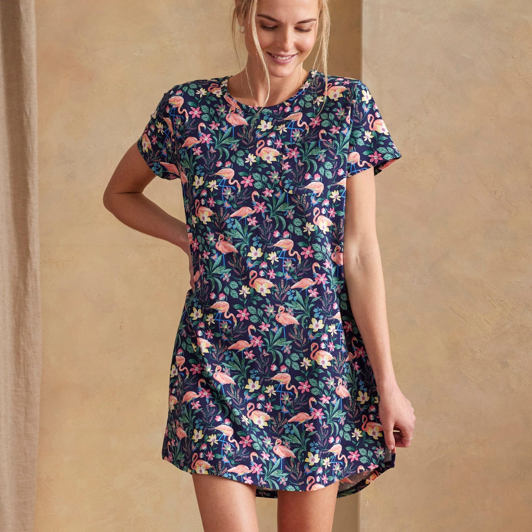 Short-Sleeved Night Dress