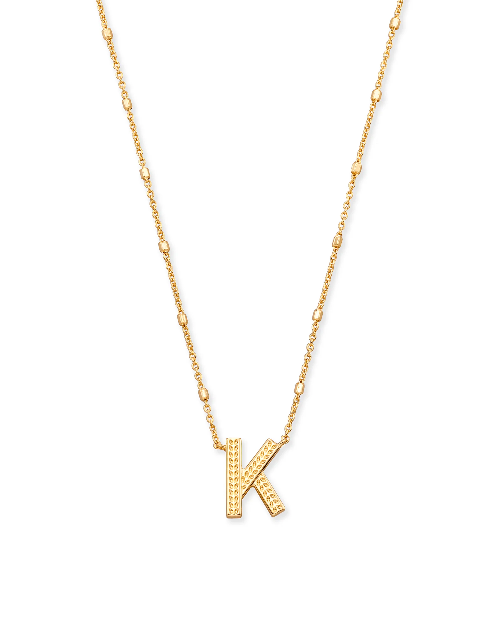 Letter A-Z Pendant Necklace in Gold