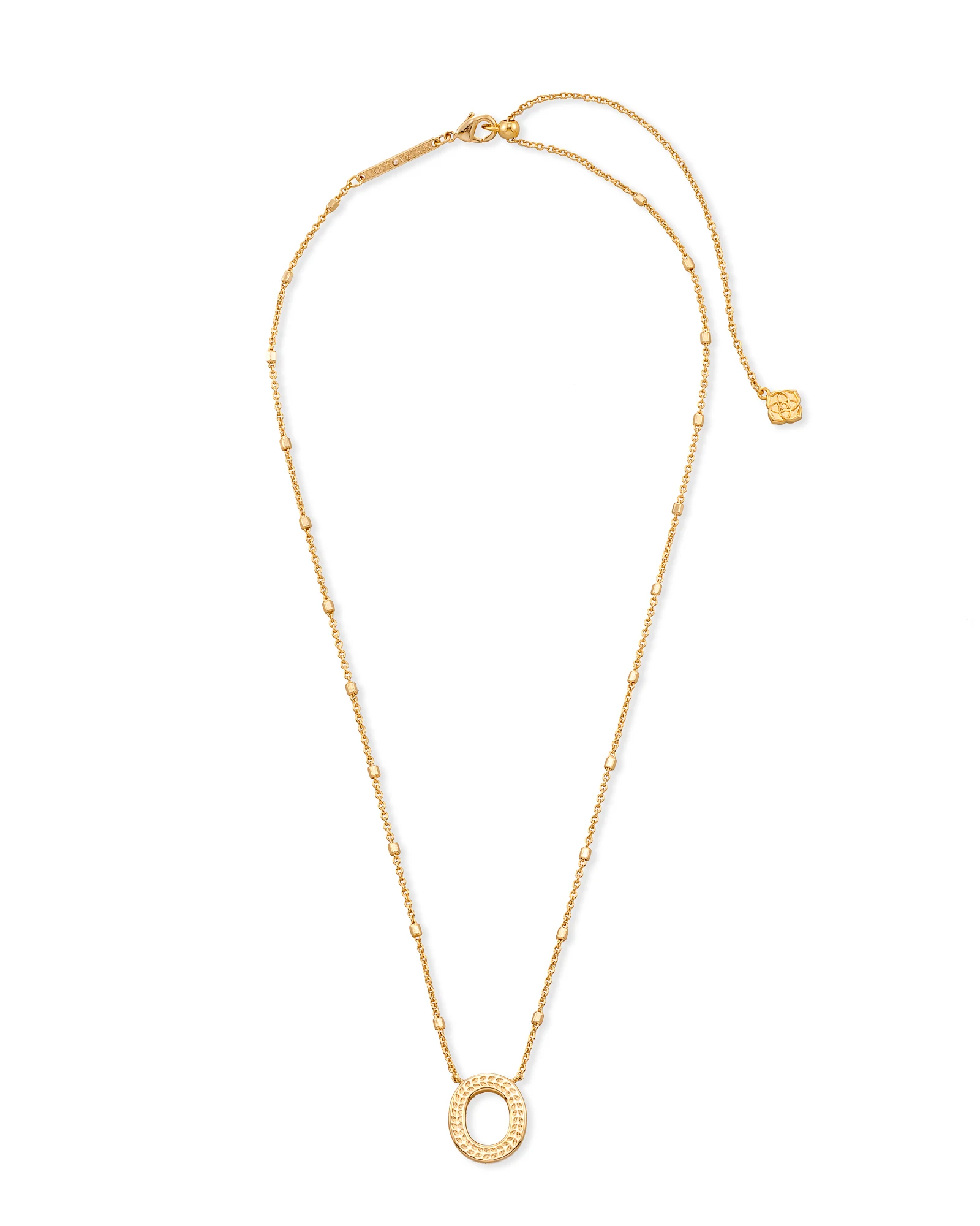 Letter A-Z Pendant Necklace in Gold