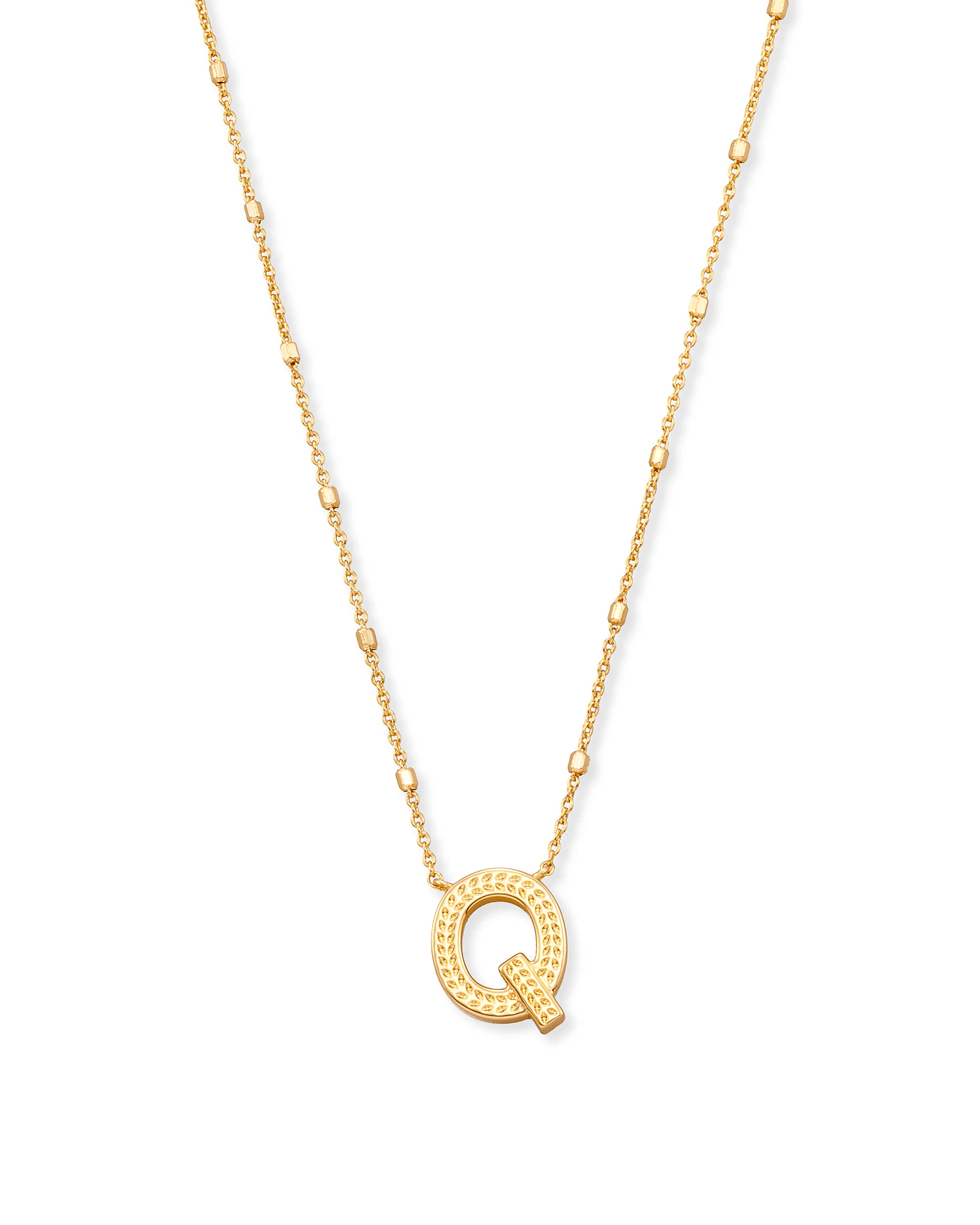 Letter A-Z Pendant Necklace in Gold