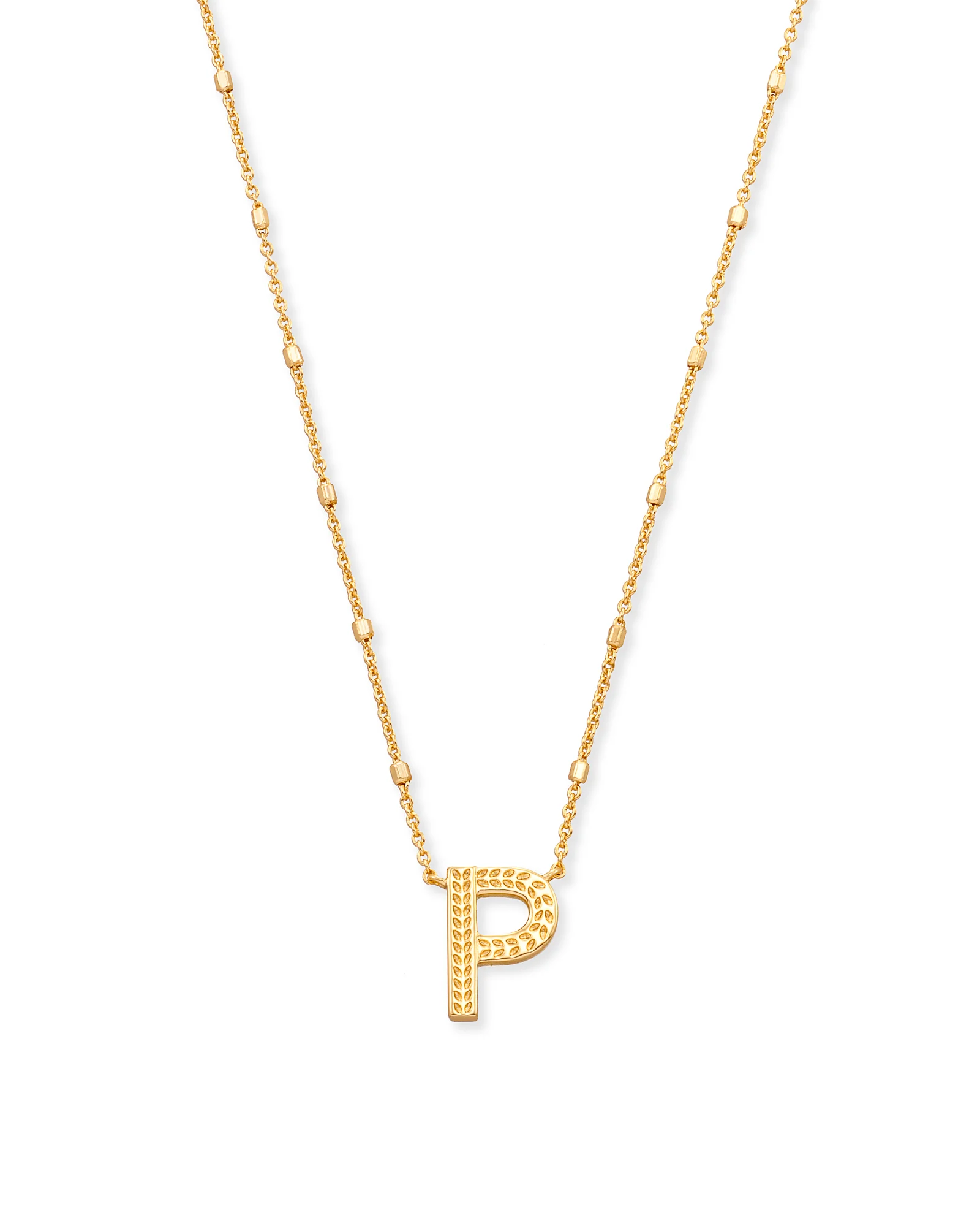 Letter A-Z Pendant Necklace in Gold