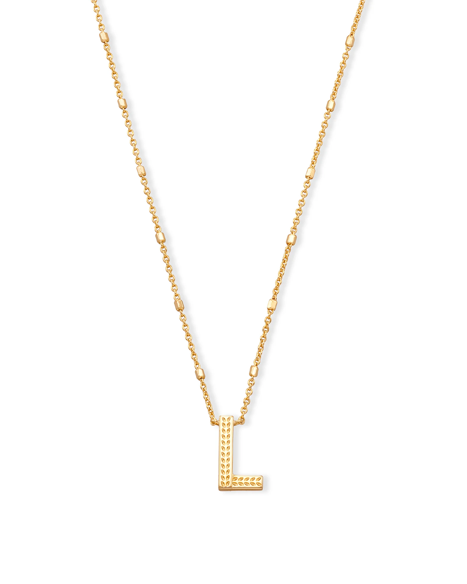 Letter A-Z Pendant Necklace in Gold