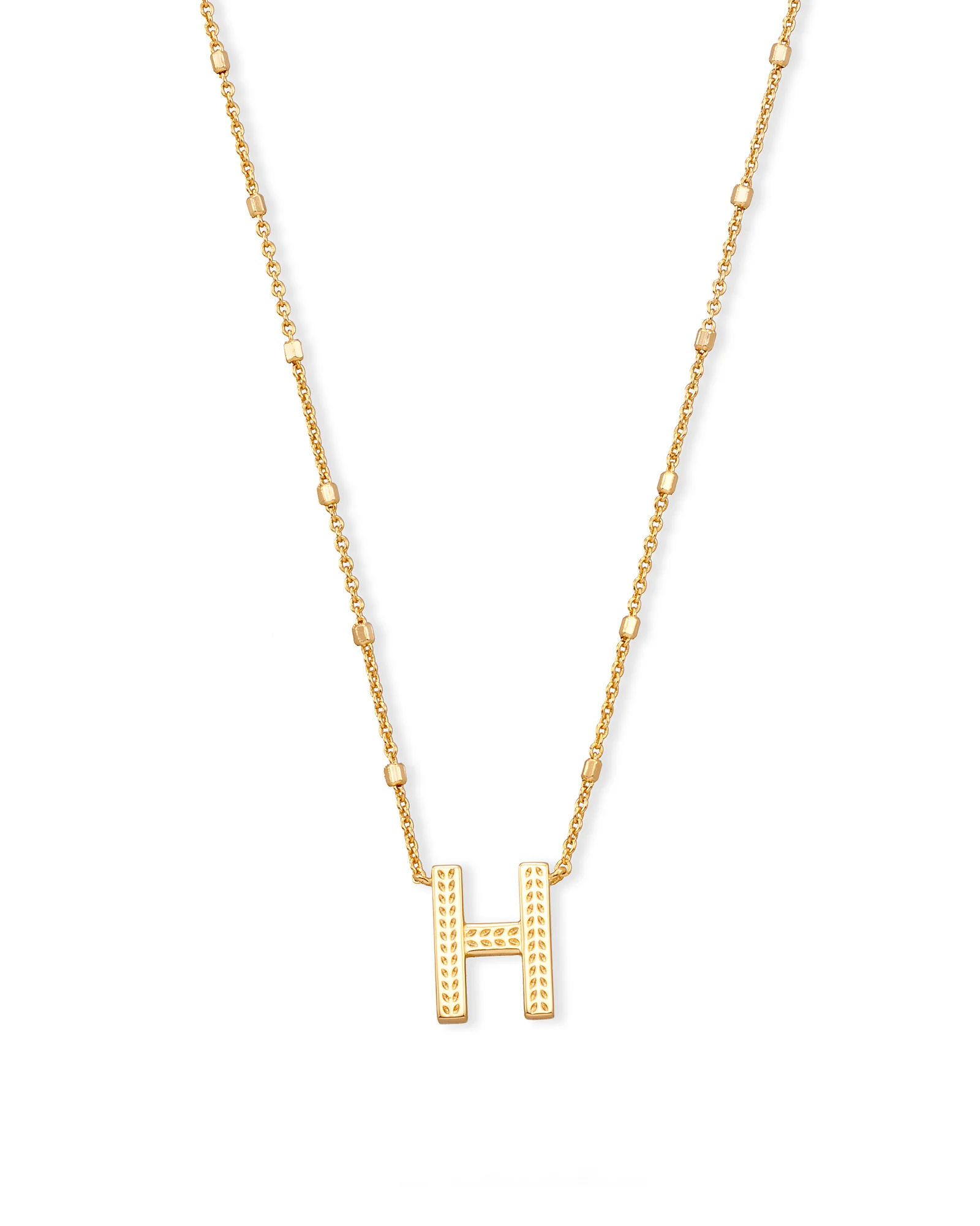 Letter A-Z Pendant Necklace in Gold