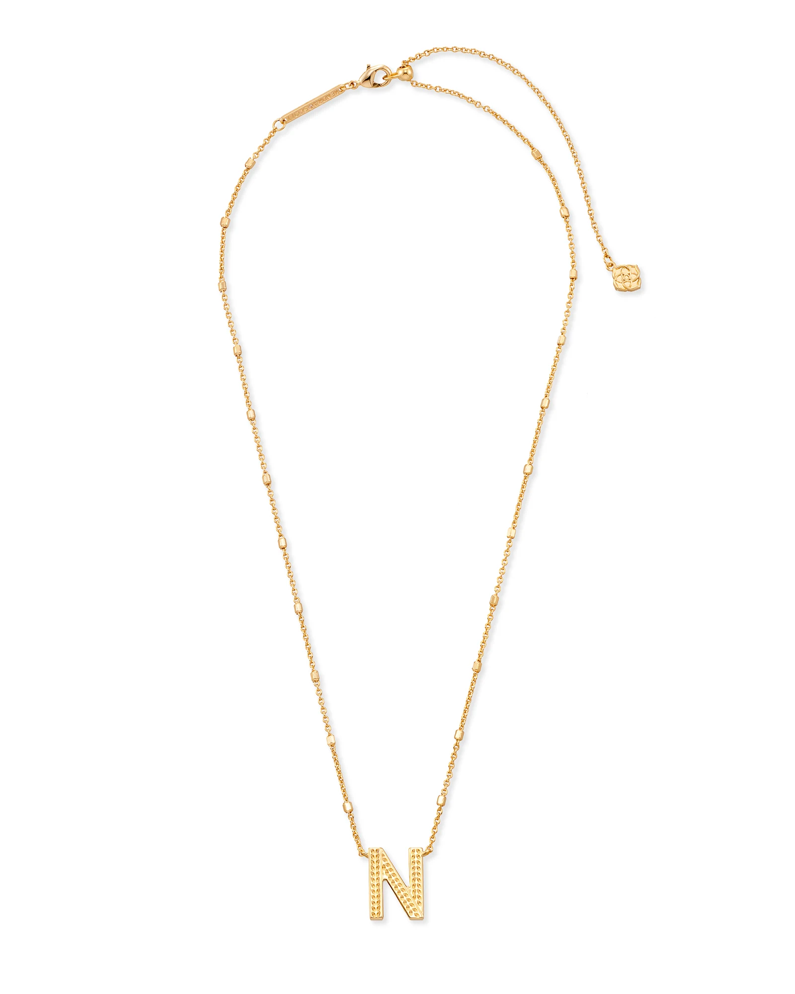 Letter A-Z Pendant Necklace in Gold