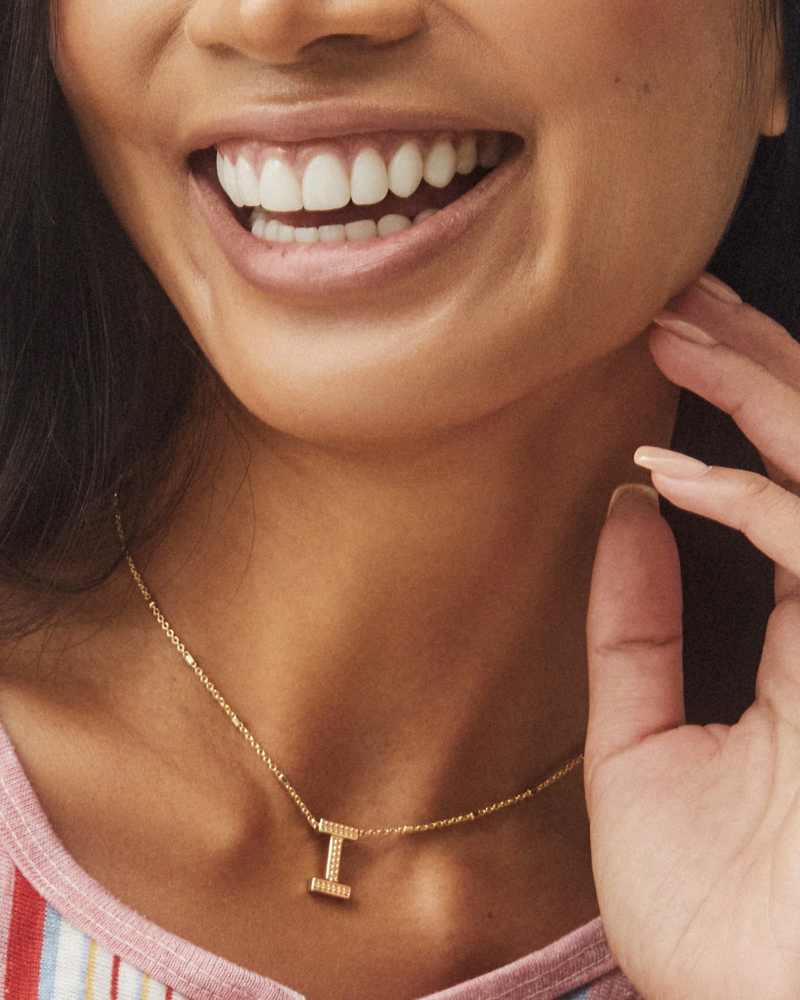 Letter A-Z Pendant Necklace in Gold