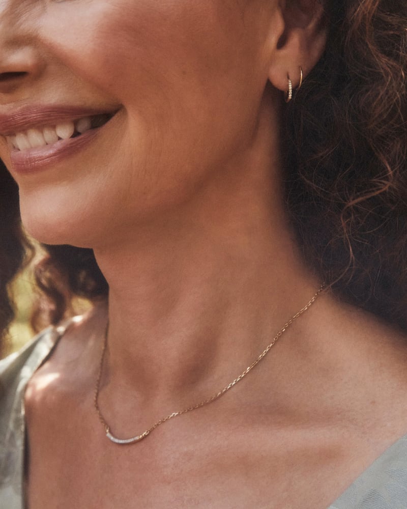 Gina Seamless Huggie Earrings in 14k Yellow Gold