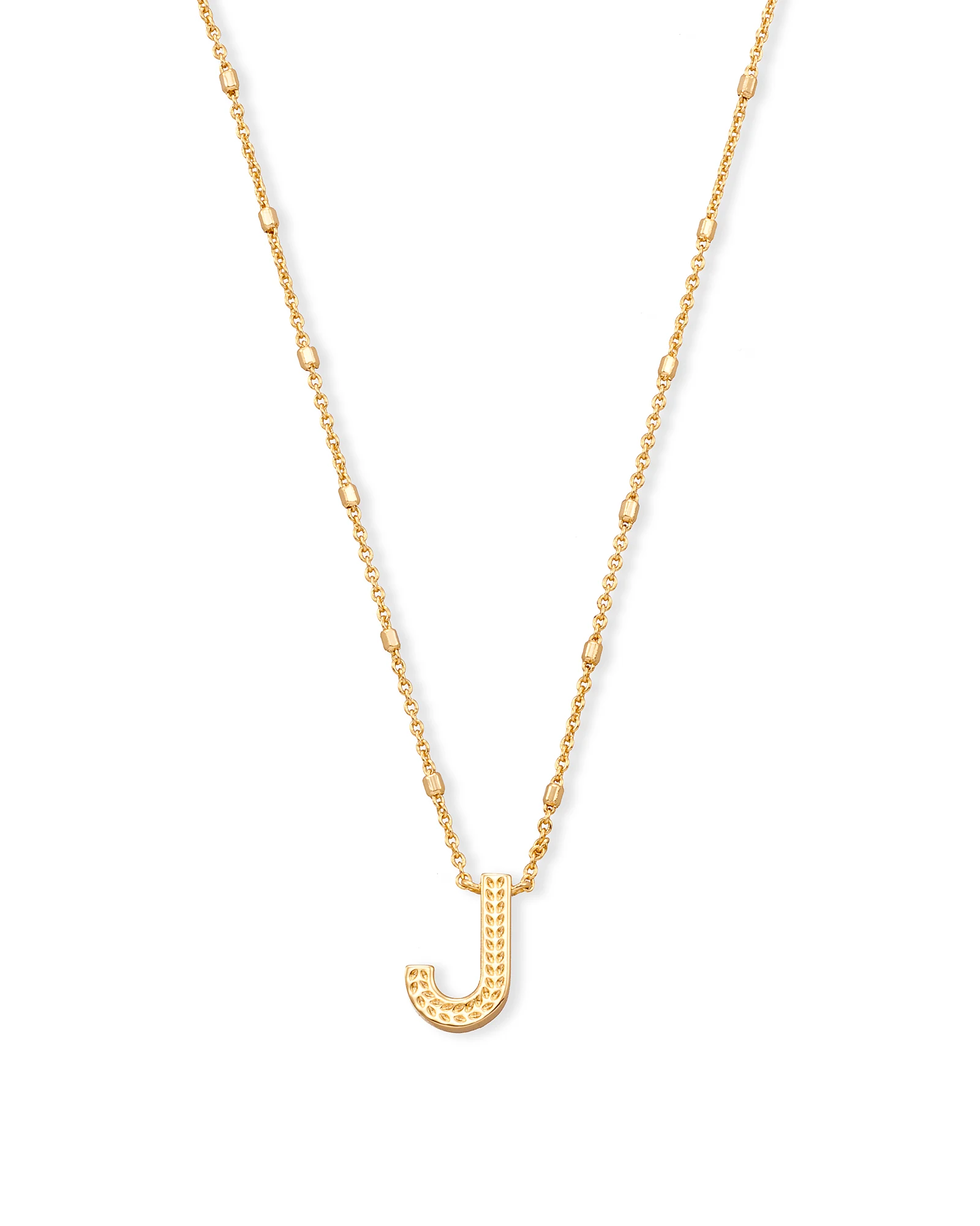 Letter A-Z Pendant Necklace in Gold