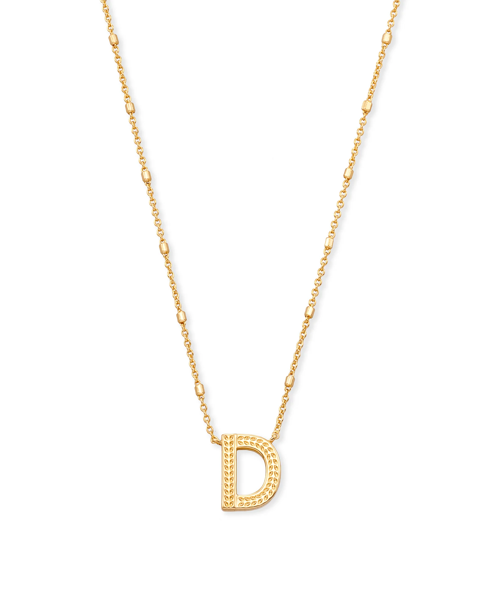 Letter A-Z Pendant Necklace in Gold