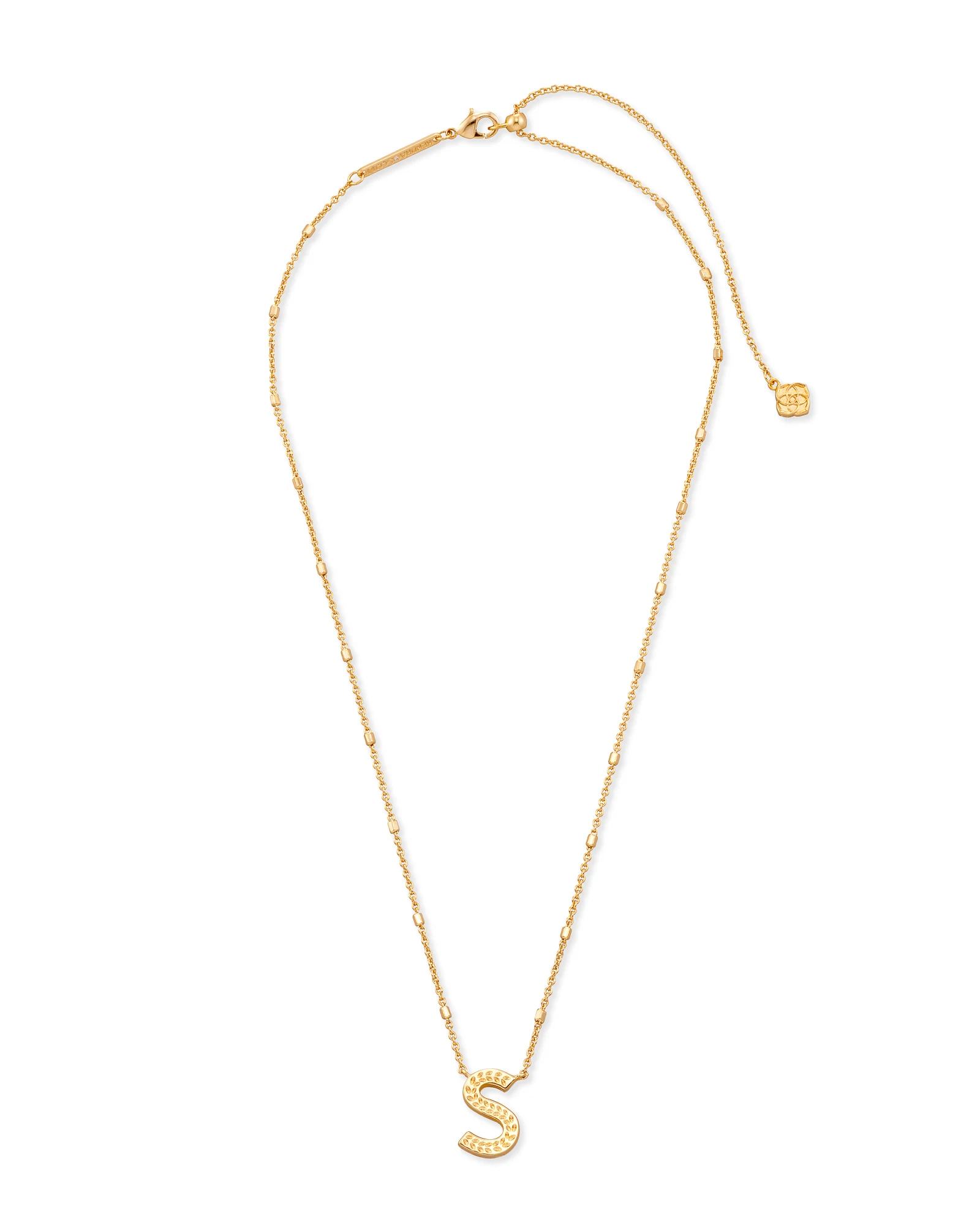 Letter A-Z Pendant Necklace in Gold