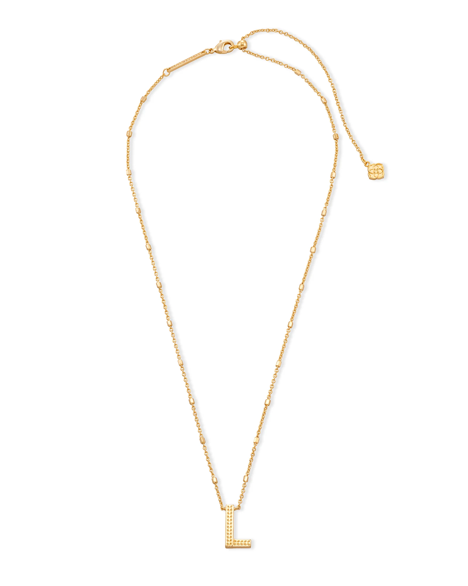 Letter A-Z Pendant Necklace in Gold
