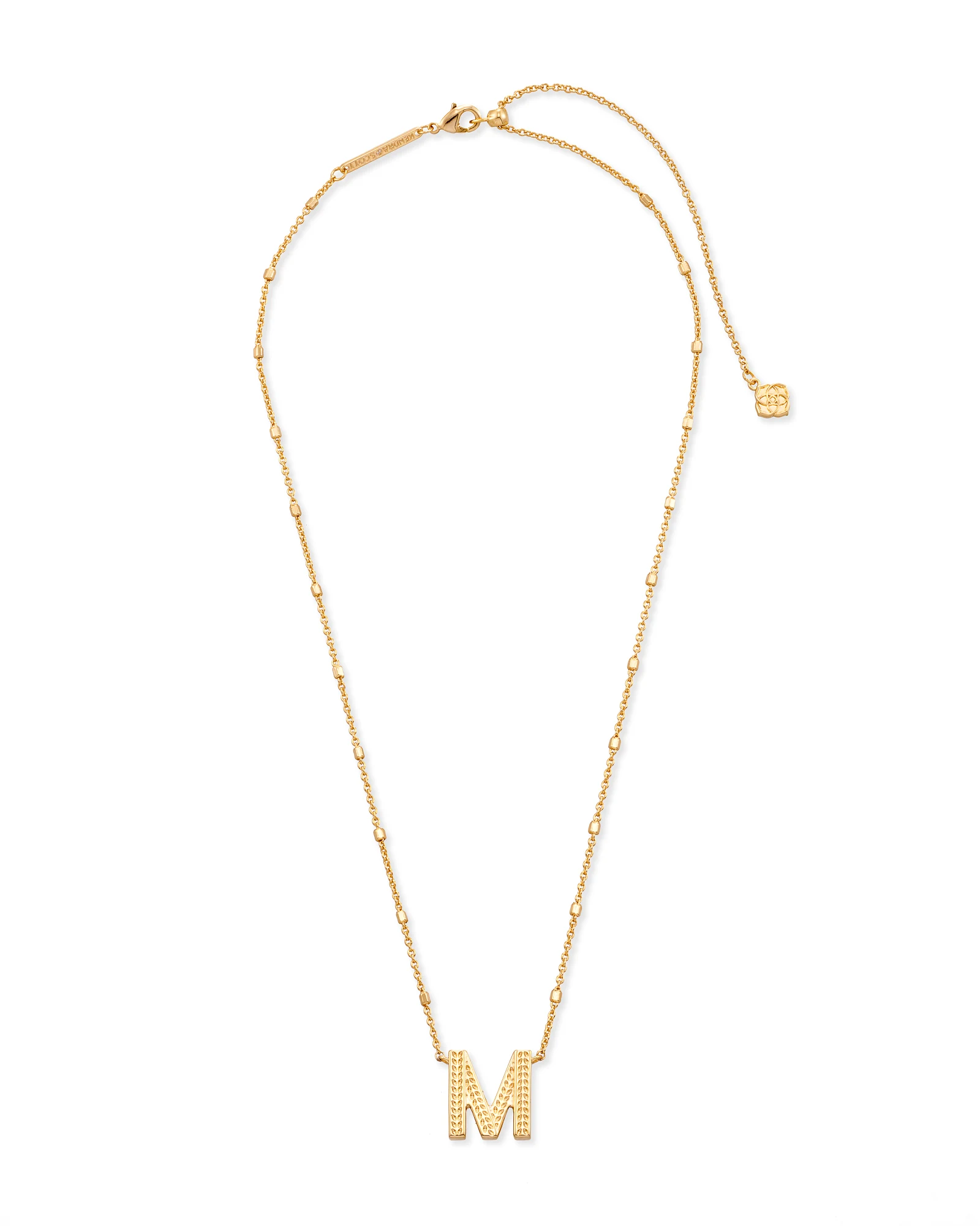 Letter A-Z Pendant Necklace in Gold