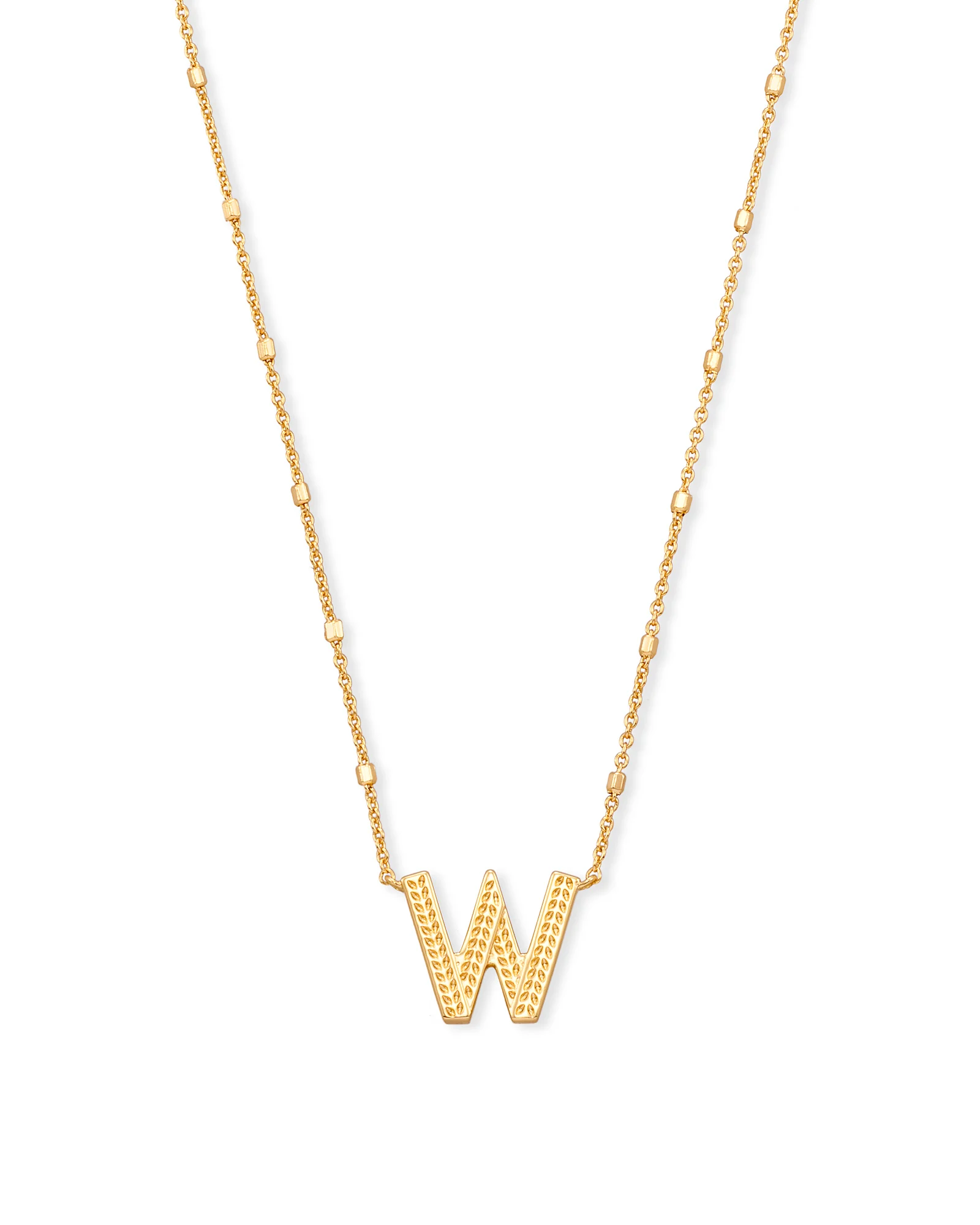 Letter A-Z Pendant Necklace in Gold