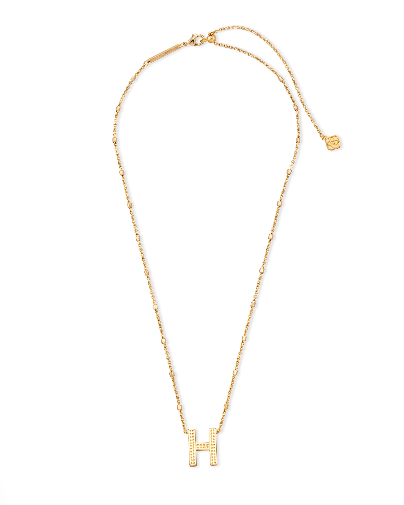 Letter A-Z Pendant Necklace in Gold