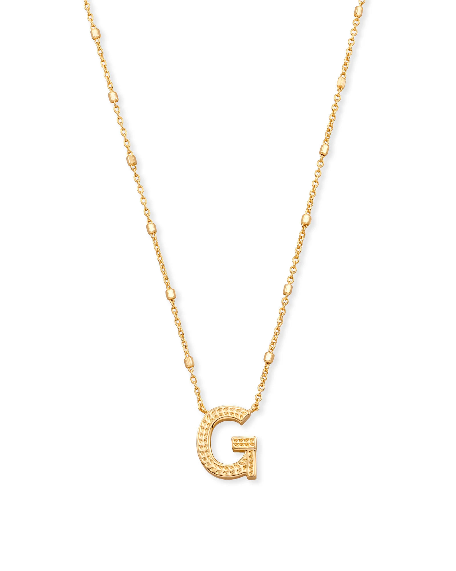 Letter A-Z Pendant Necklace in Gold