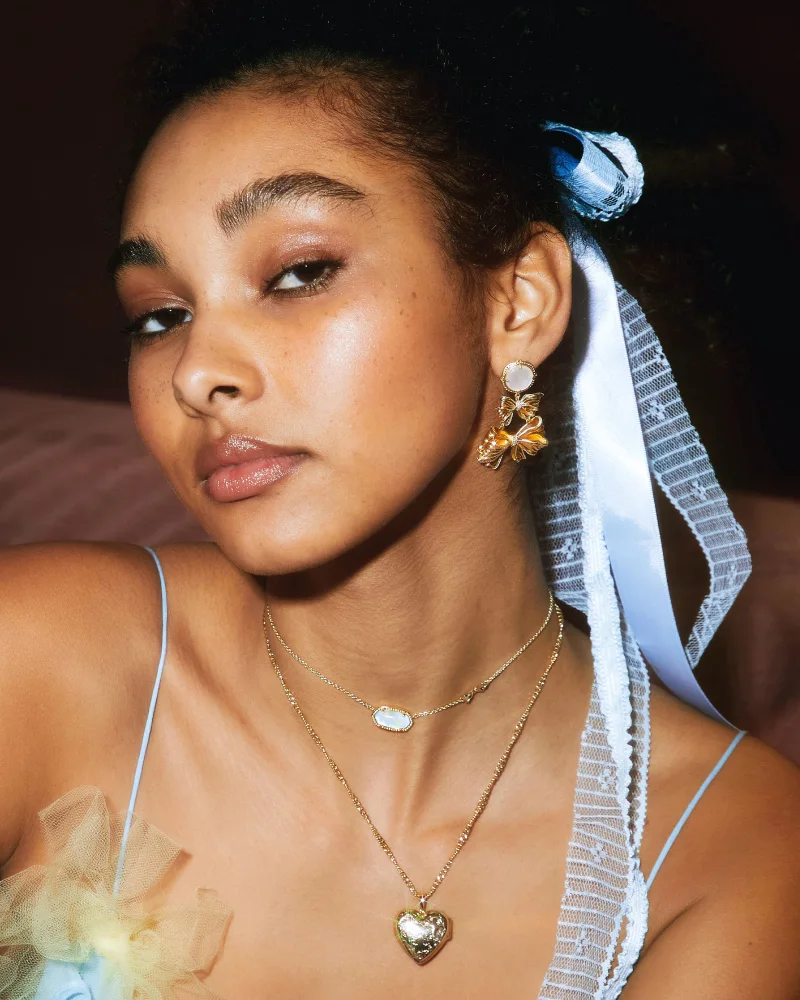 Kendra Scott x LoveShackFancy Locket Necklace in Gold