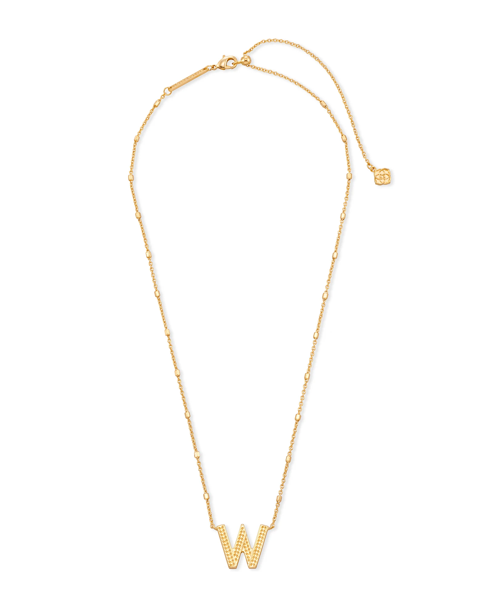 Letter A-Z Pendant Necklace in Gold