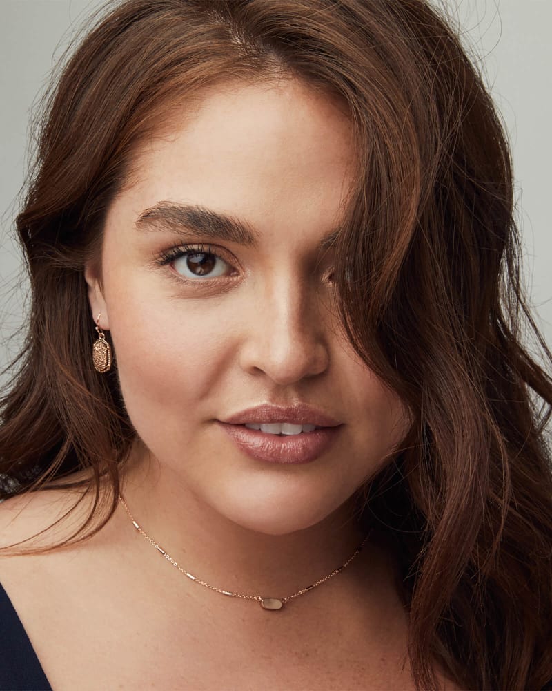 Lee Gold Drop Earrings in Abalone Shell