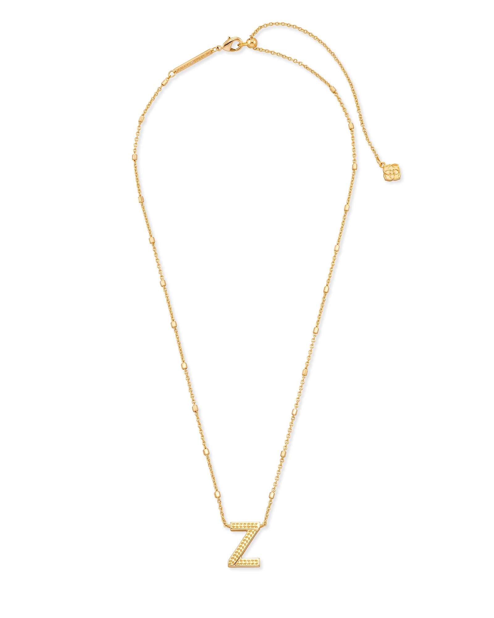 Letter A-Z Pendant Necklace in Gold