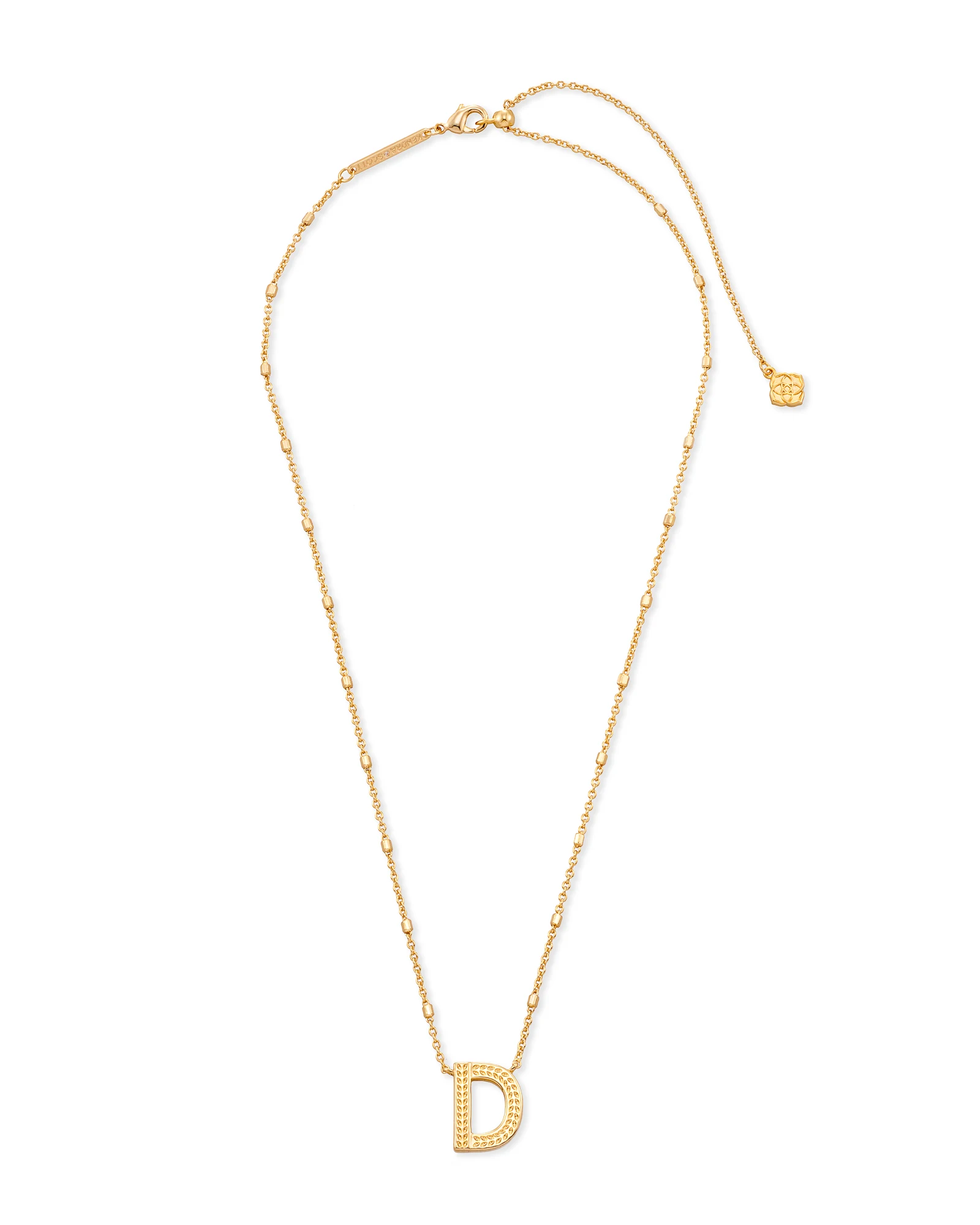 Letter A-Z Pendant Necklace in Gold