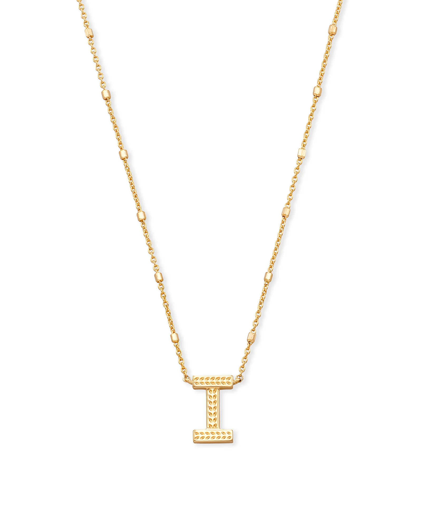 Letter A-Z Pendant Necklace in Gold