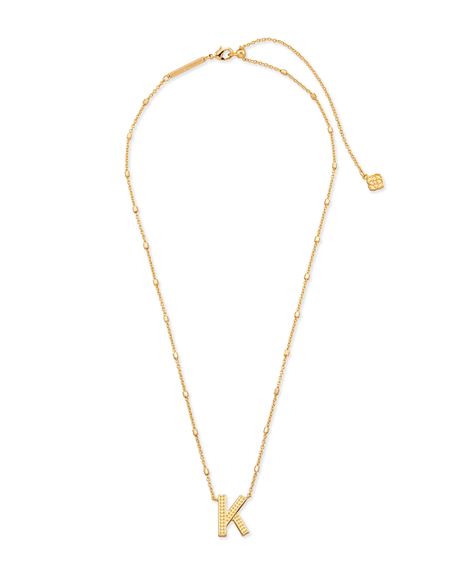 Letter A-Z Pendant Necklace in Gold