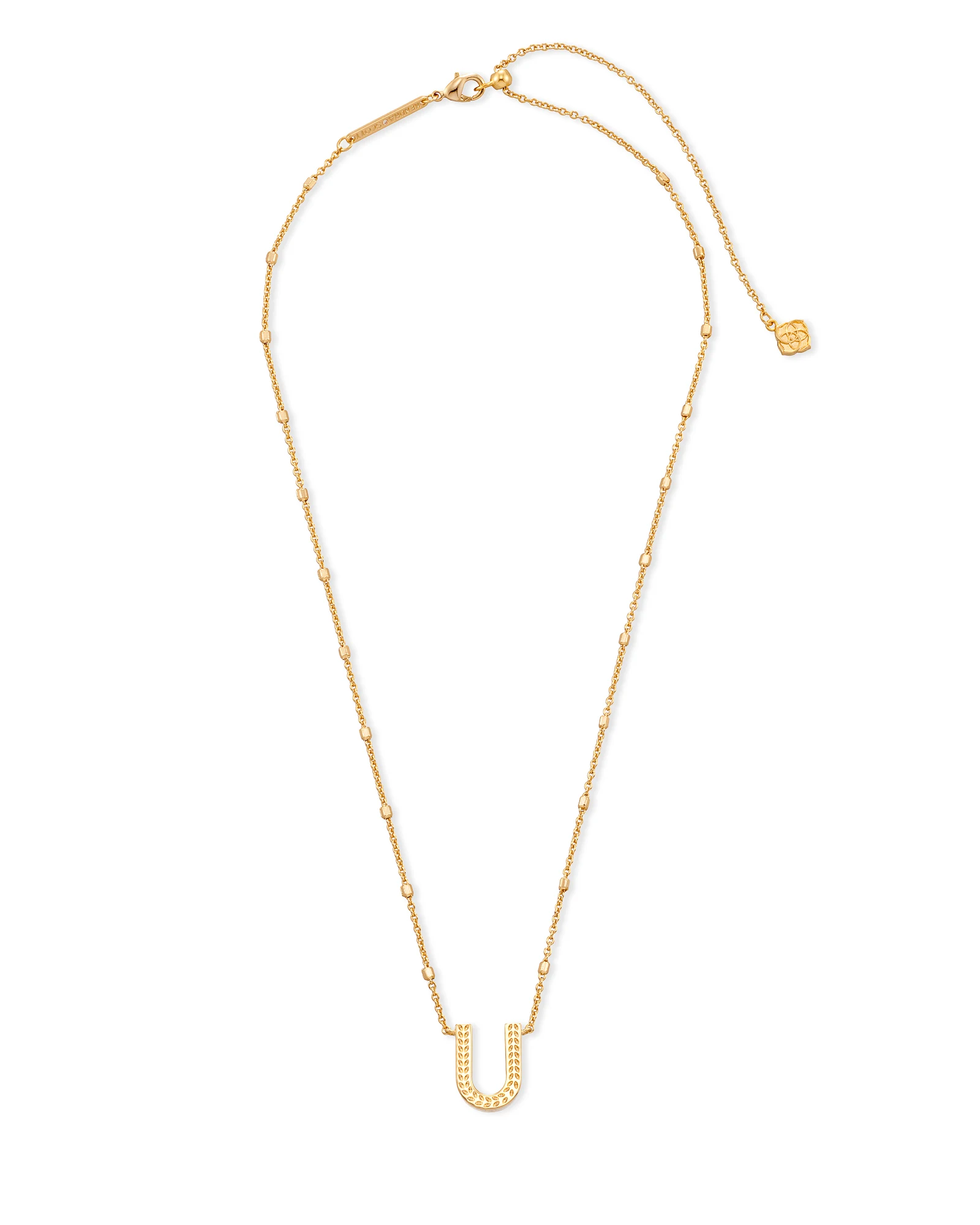 Letter A-Z Pendant Necklace in Gold