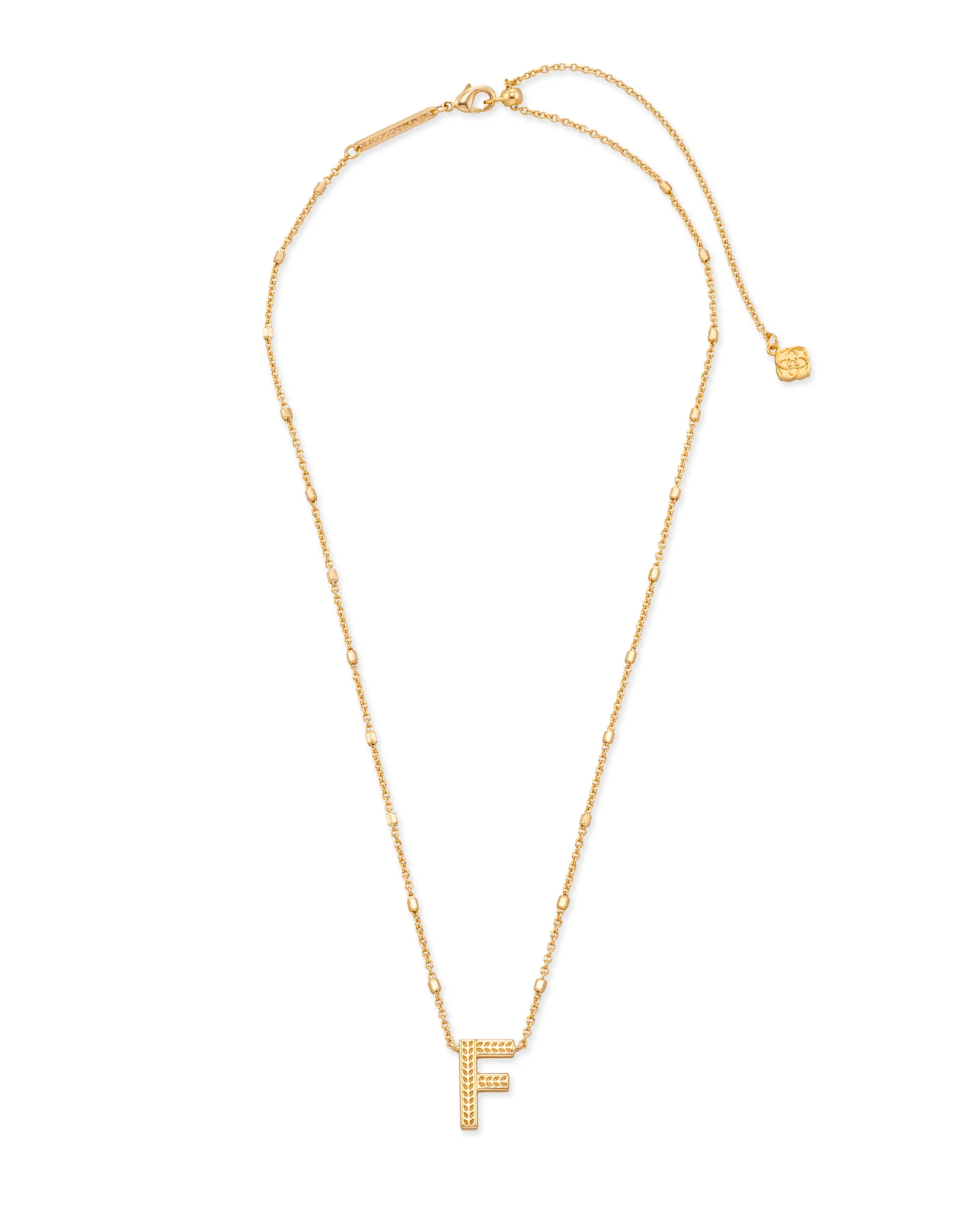 Letter A-Z Pendant Necklace in Gold