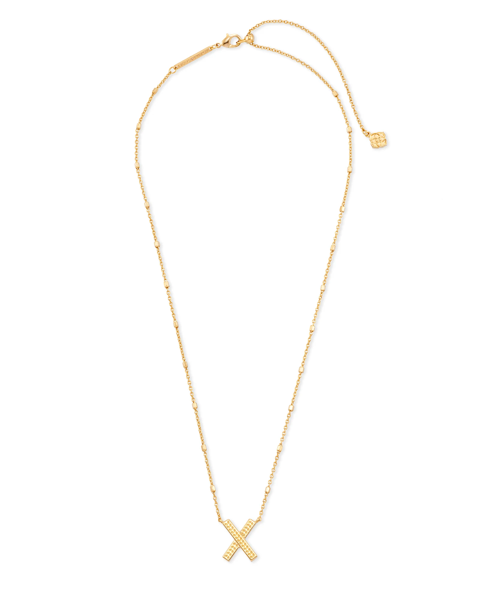 Letter A-Z Pendant Necklace in Gold