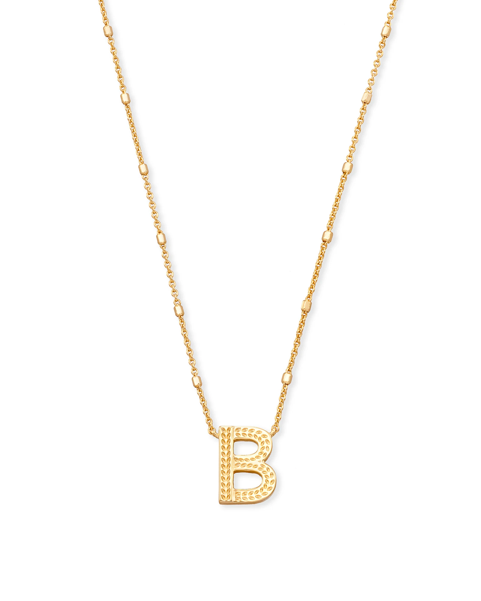 Letter A-Z Pendant Necklace in Gold