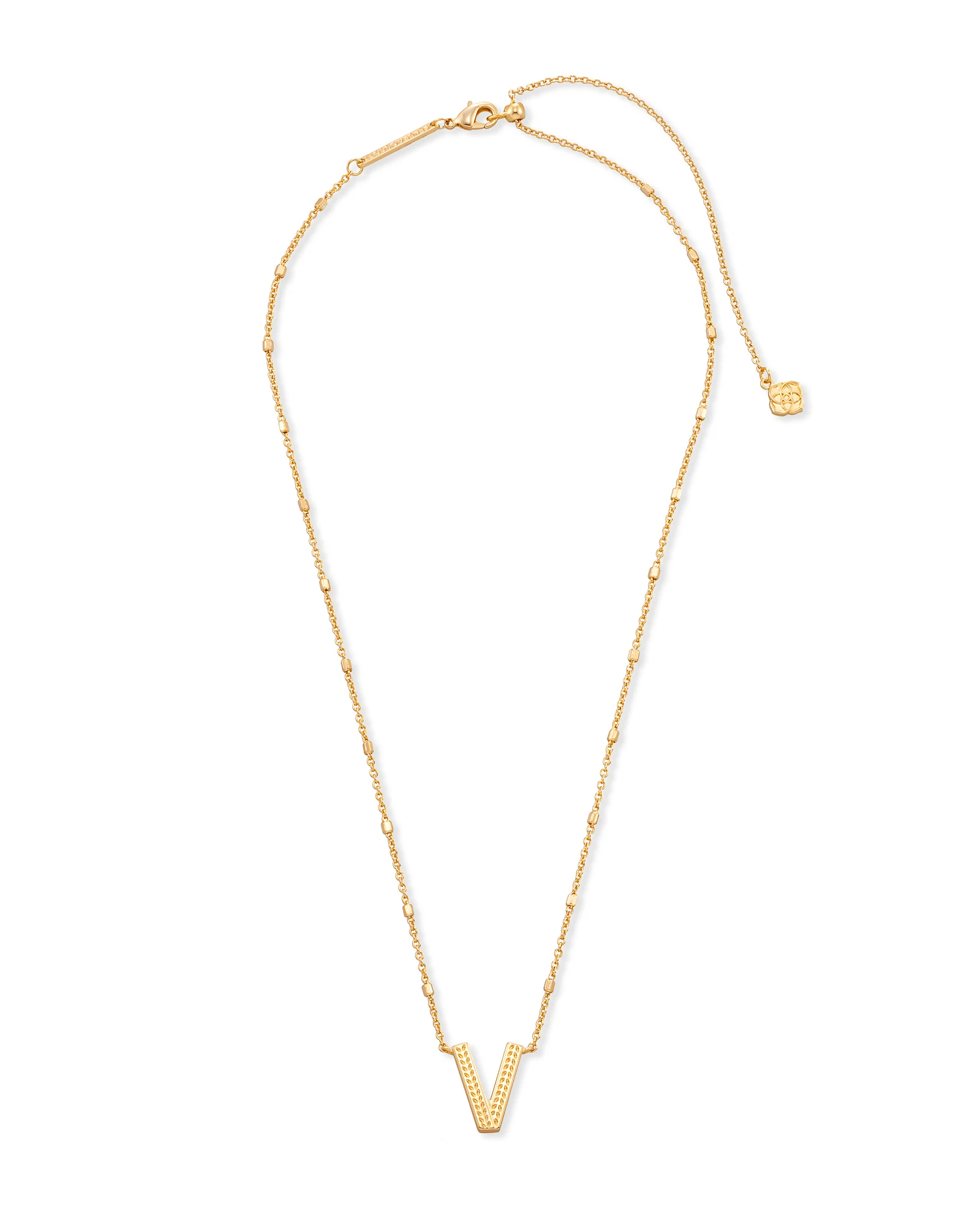 Letter A-Z Pendant Necklace in Gold