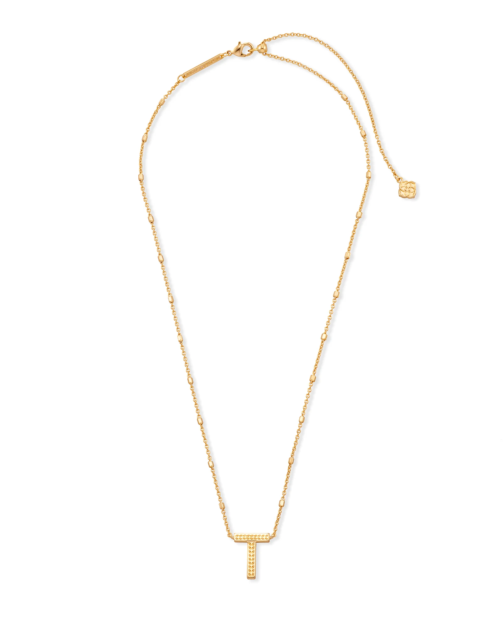 Letter A-Z Pendant Necklace in Gold