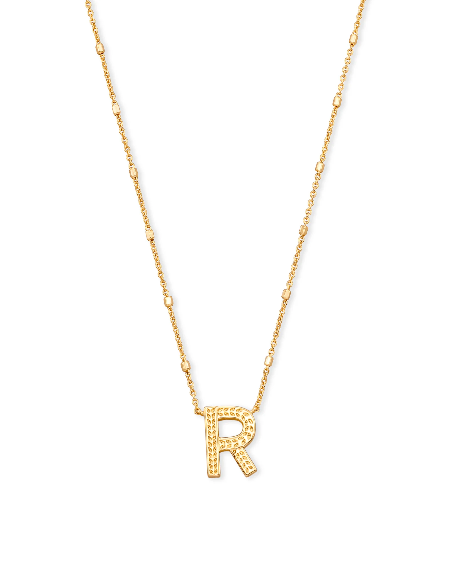 Letter A-Z Pendant Necklace in Gold