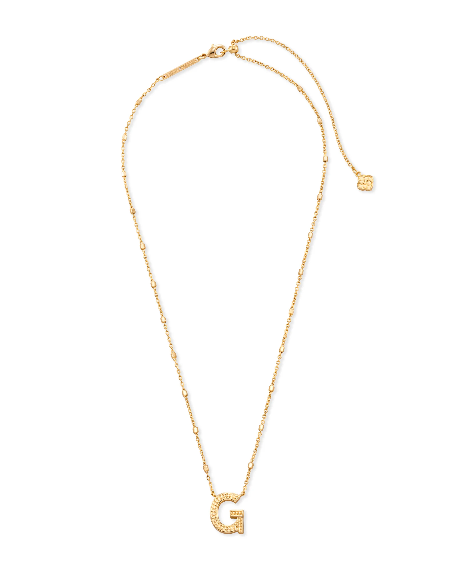 Letter A-Z Pendant Necklace in Gold