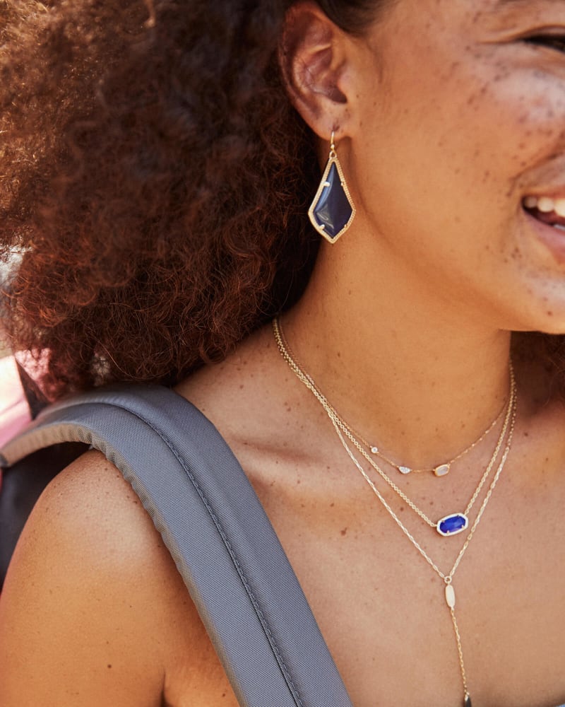 Alex Silver Drop Earrings in Ivory Pearl