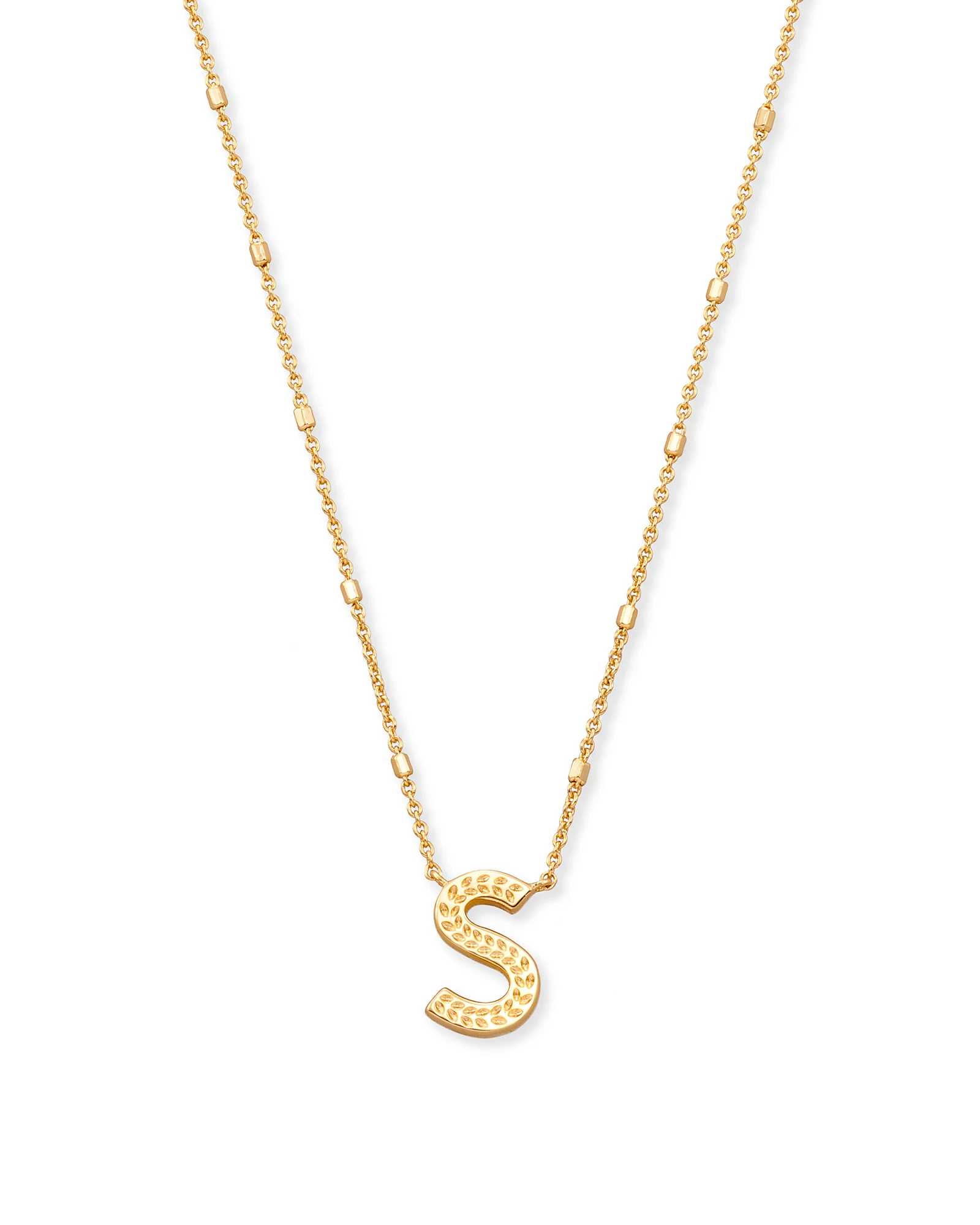 Letter A-Z Pendant Necklace in Gold